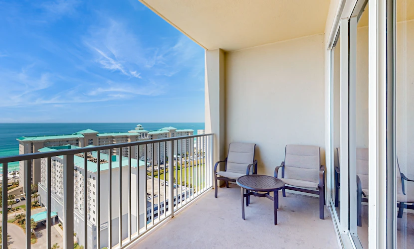 Experience the ultimate beach getaway at Ariel Dunes I 1805 in beautiful Miramar Beach. This inviting one bedroom condominium offers stunning sea views and effortless beach access, making it the perfect retreat for families or couples. Enjoy resort style amenities including a outdoor pool, a fitness center, and proximity to championship golf courses and local shopping. With a fully equipped kitchen, comfortable living space, and a private balcony to soak in the coastal breeze, your perfect Florida vacation starts here.