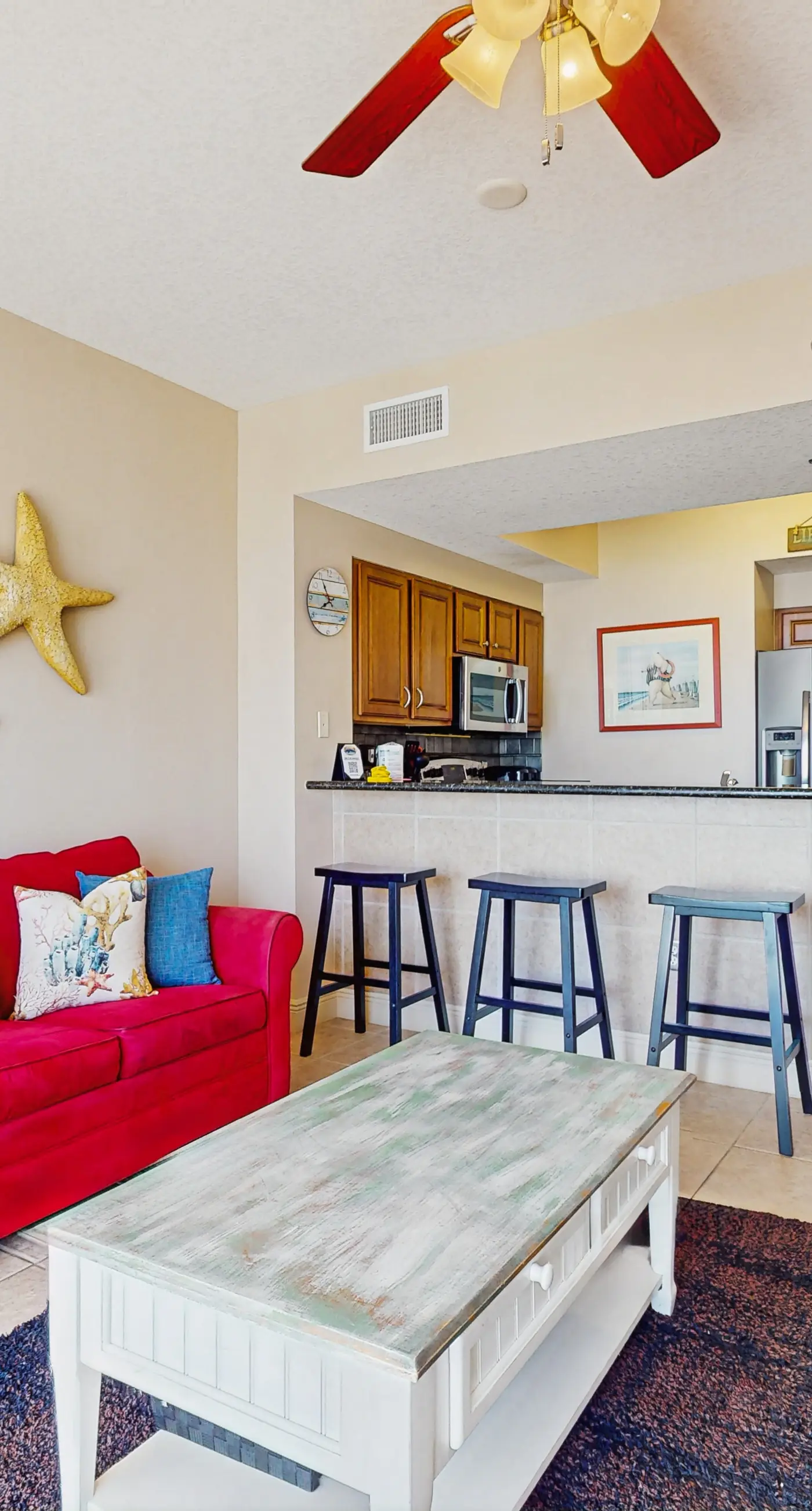 9th-floor ocean-view condo near beach with heated outdoor pool, gym, balcony