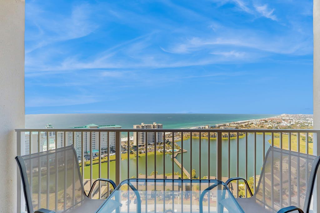 Experience the ultimate beach getaway at Ariel Dunes II 2206 in beautiful Miramar Beach. This charming one bedroom apartment offers stunning sea views and effortless beach access, making it the perfect retreat for families or couples. Guests can enjoy premium resort amenities including a outdoor pool, a fitness center, and a sauna, all while being just steps away from world class golf courses and local shopping. Whether you are looking to relax by the water or explore nearby museums and water parks, this single level home provides a comfortable and convenient base for your Florida vacation.