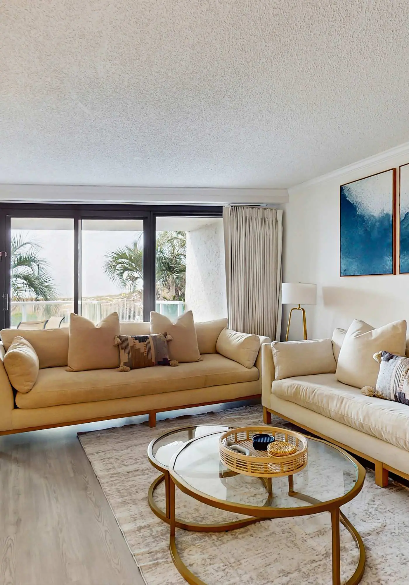 Beautiful beachfront condo with pool, beach tram, tennis, golf, & on-site dining