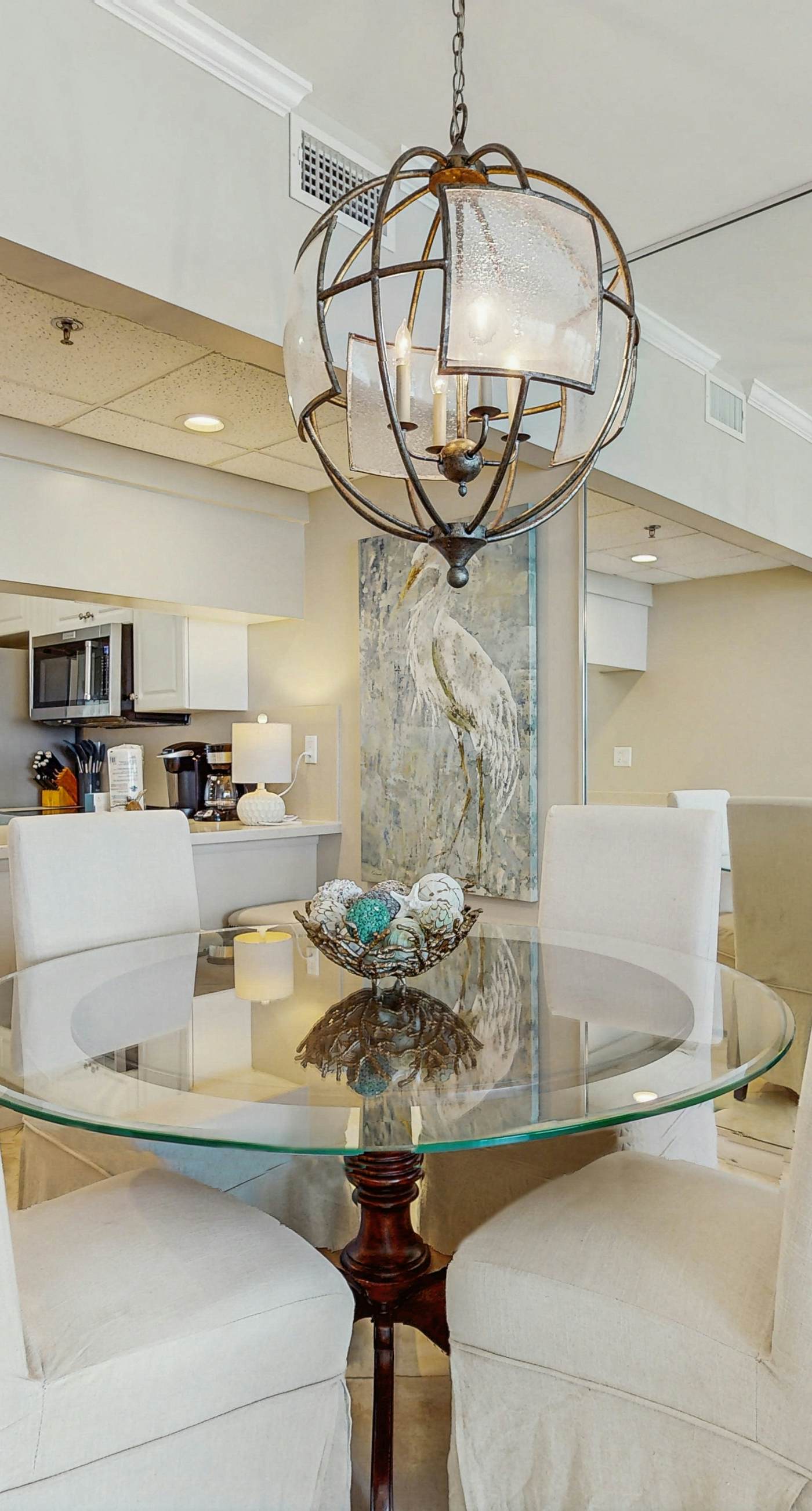 Open-concept beachfront home with balcony, lagoon pool, beach access, pickleball