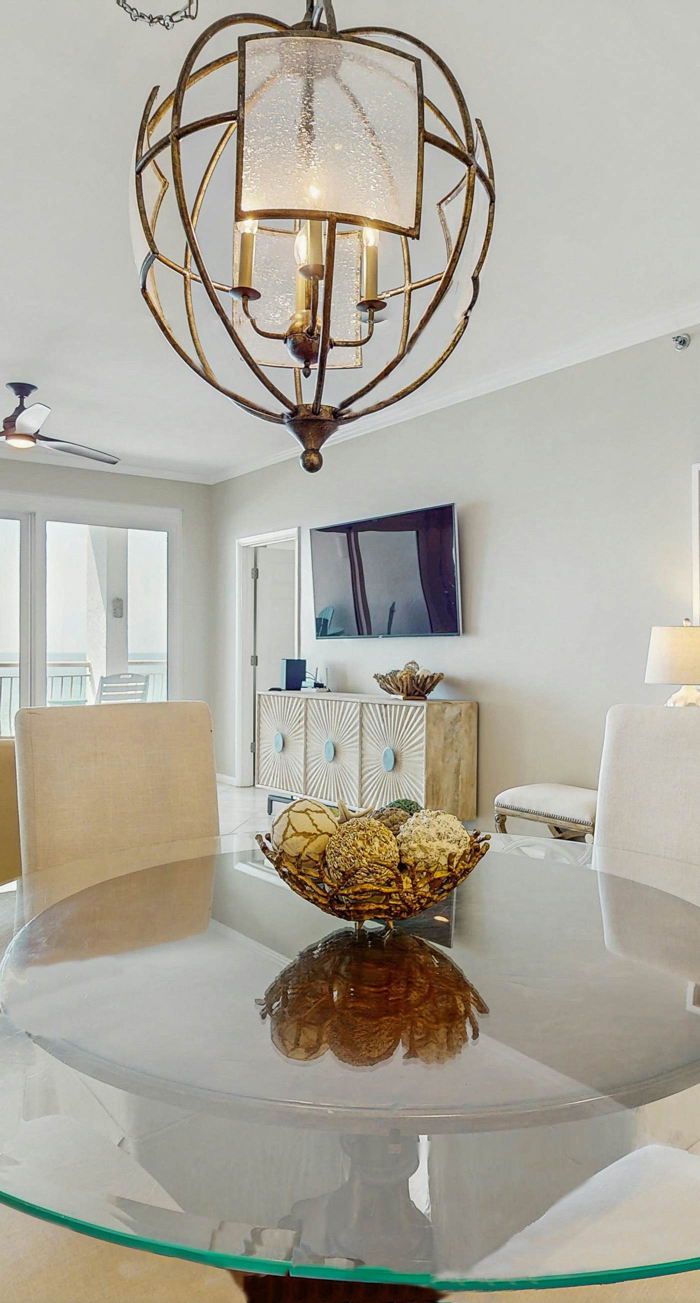 Open-concept beachfront home with balcony, lagoon pool, beach access, pickleball