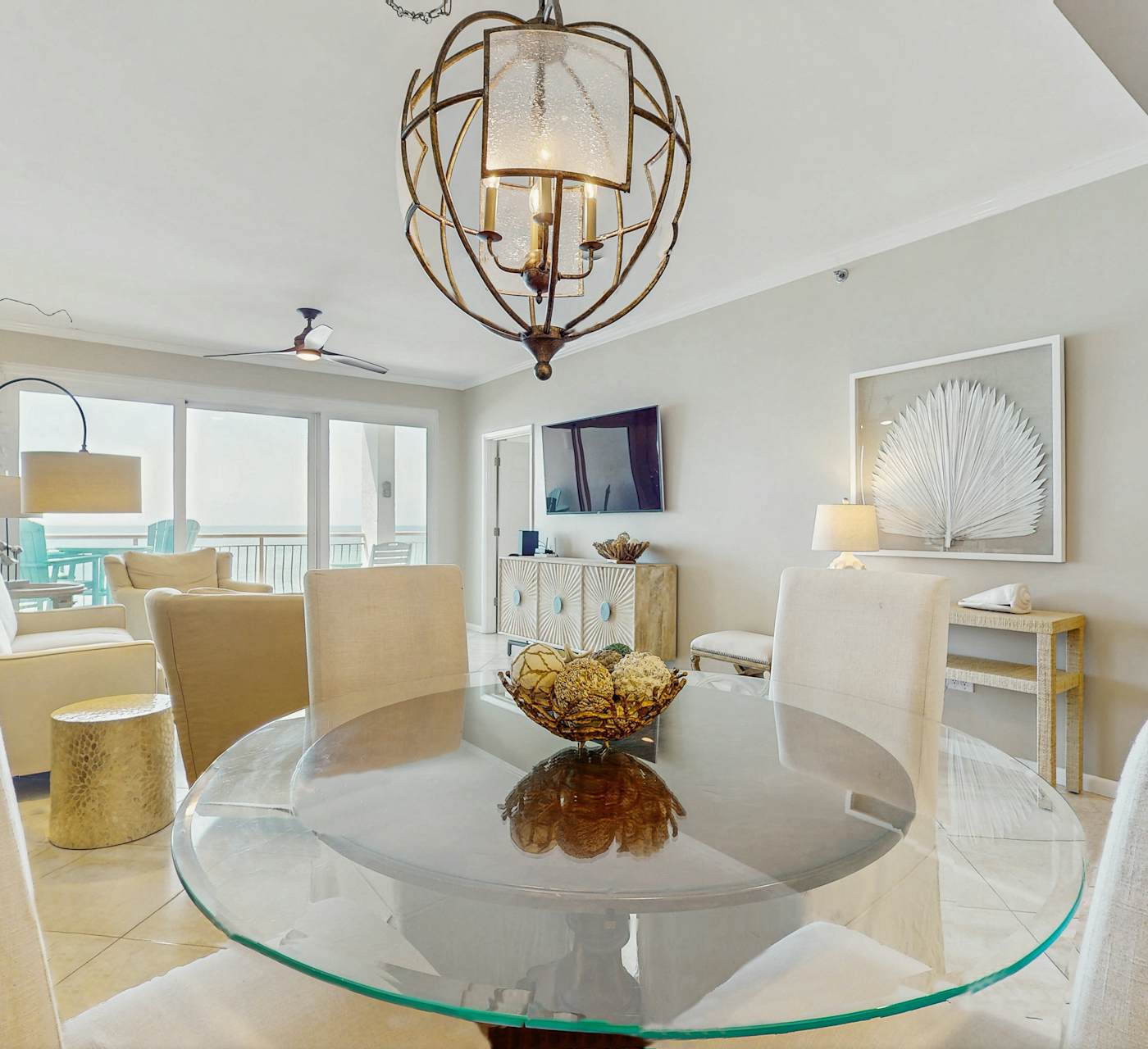 Open-concept beachfront home with balcony, lagoon pool ...