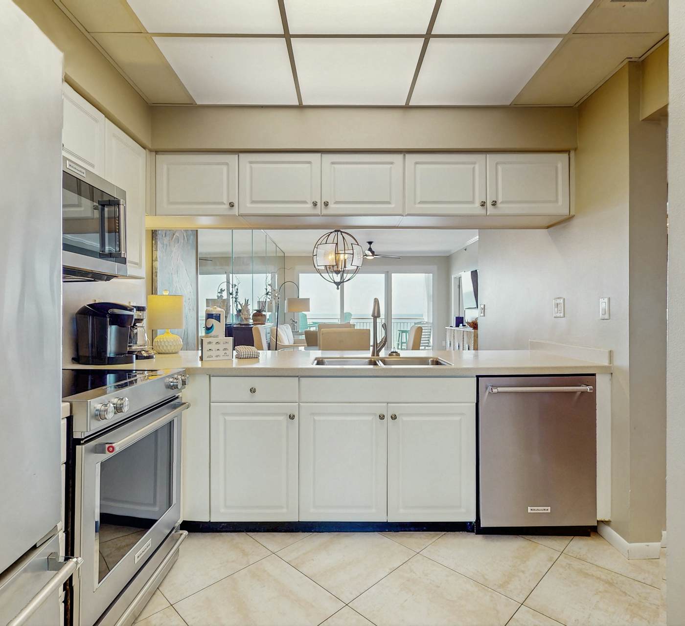 Open-concept beachfront home with balcony, lagoon pool ...