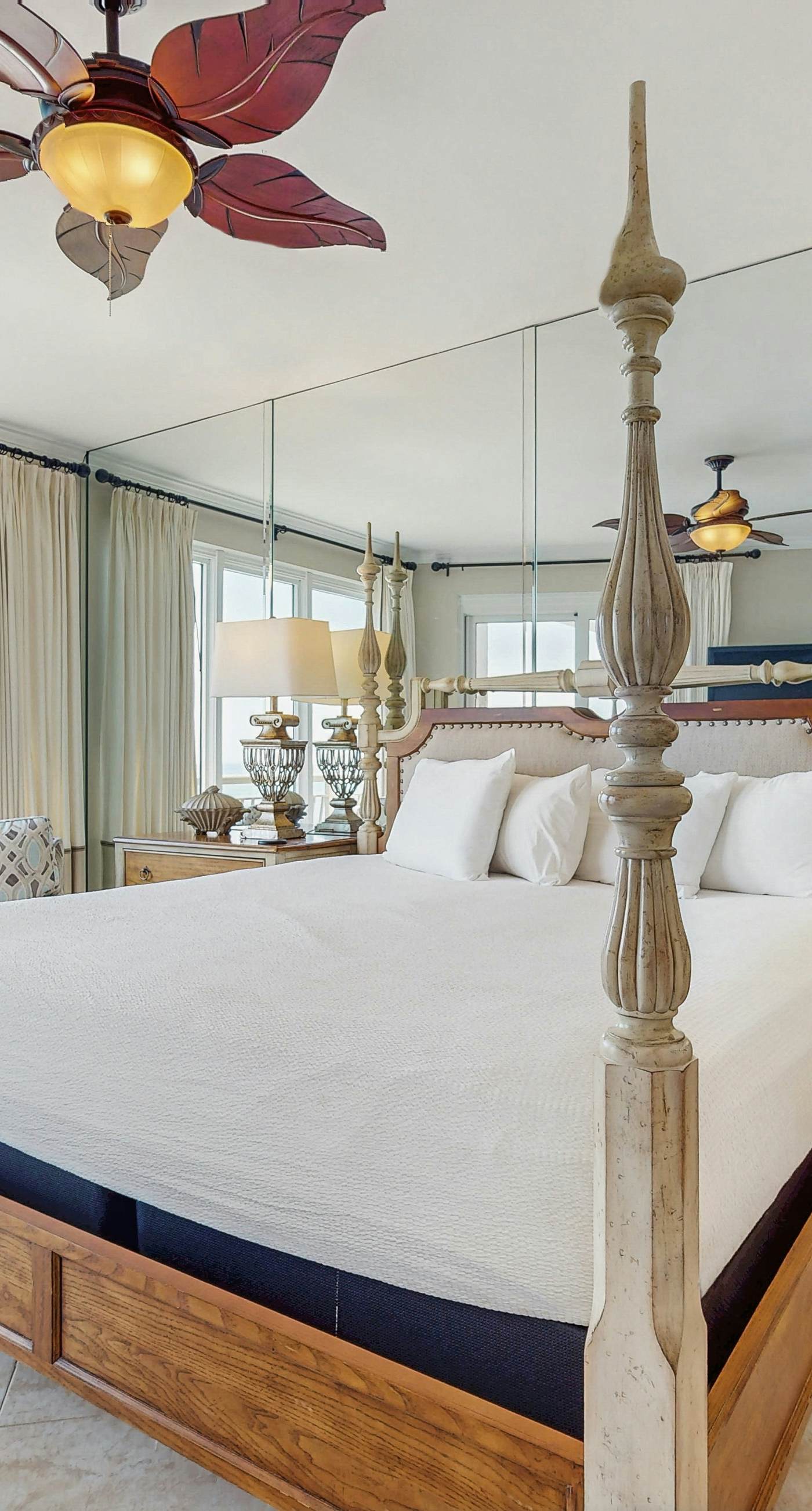 Open-concept beachfront home with balcony, lagoon pool, beach access, pickleball