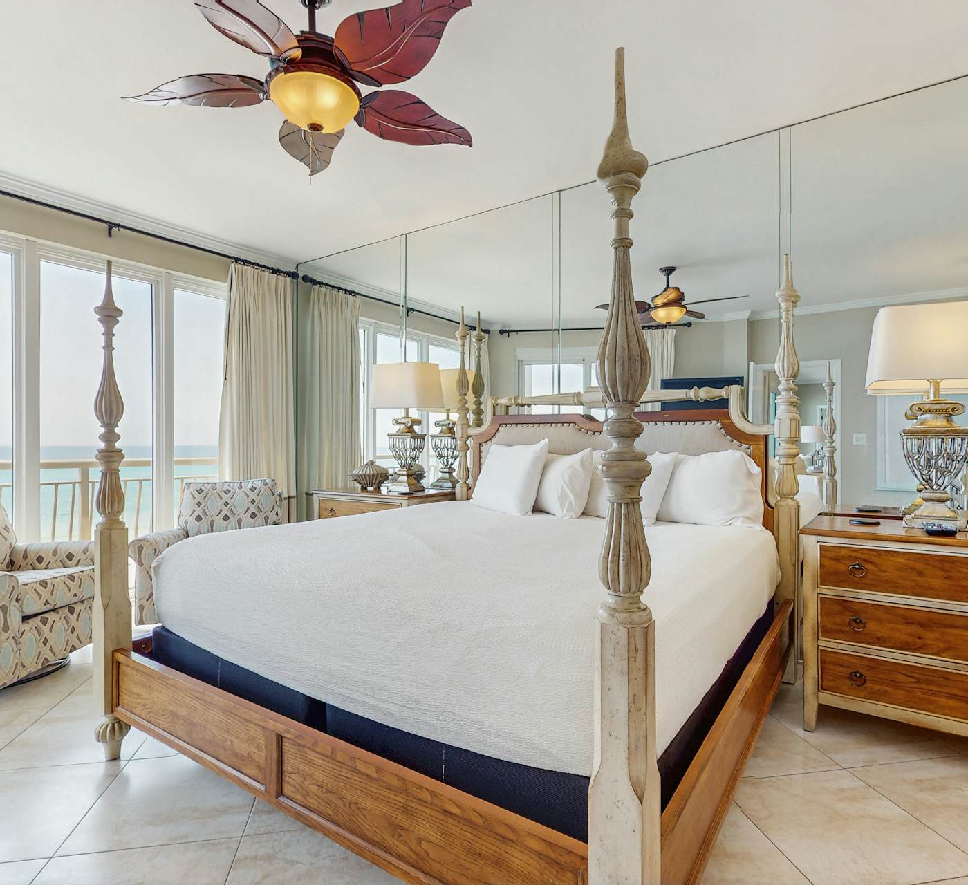 Open-concept beachfront home with balcony, lagoon pool ...