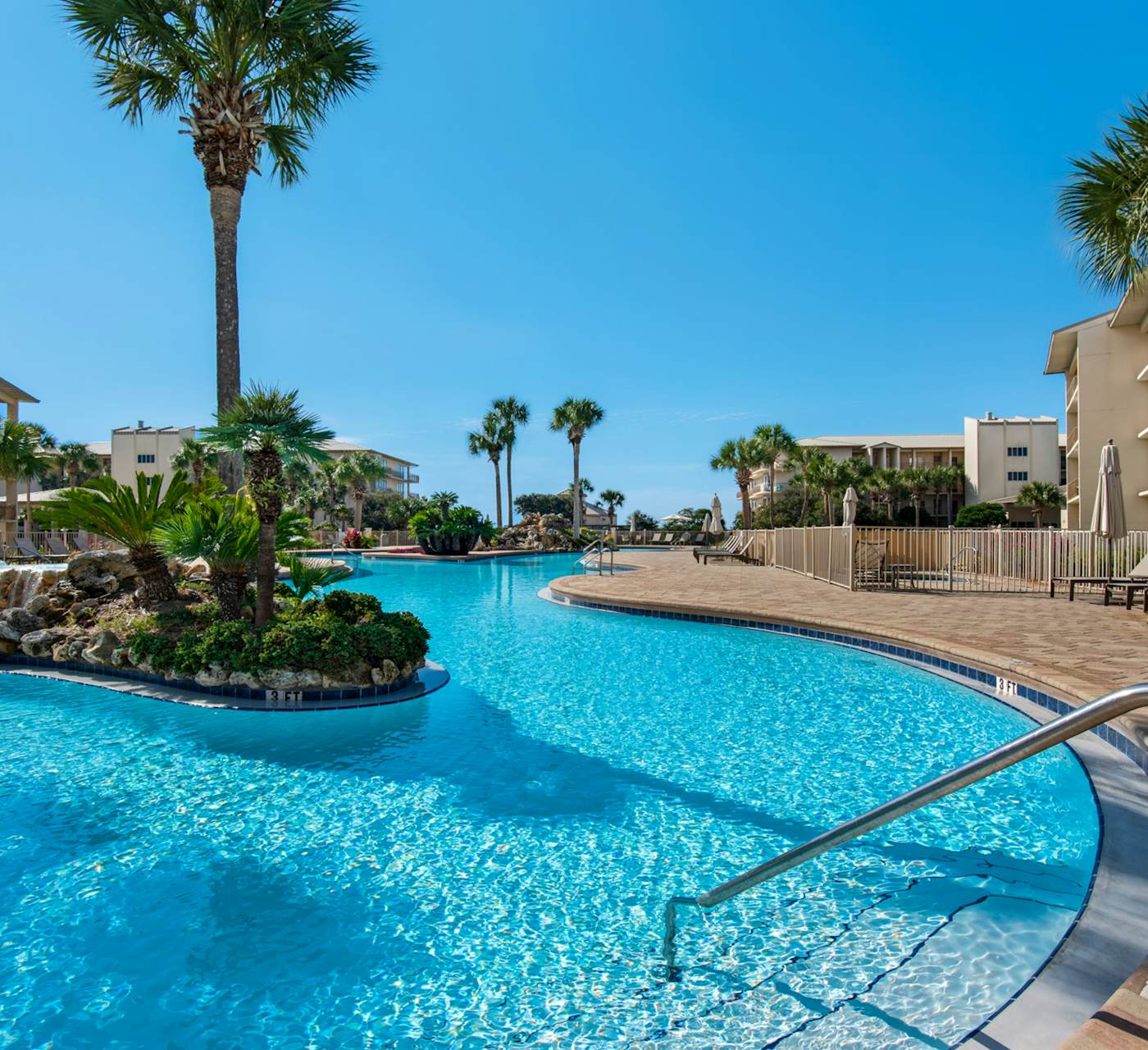 Open-concept beachfront home with balcony, lagoon pool ...