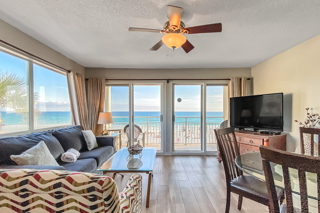 Second-Floor Gulf Front Condo with Shared Pool & Boardwalk in the Heart of Destin