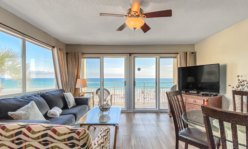 Second-Floor Gulf Front Condo with Shared Pool & Boardwalk in the Heart of Destin