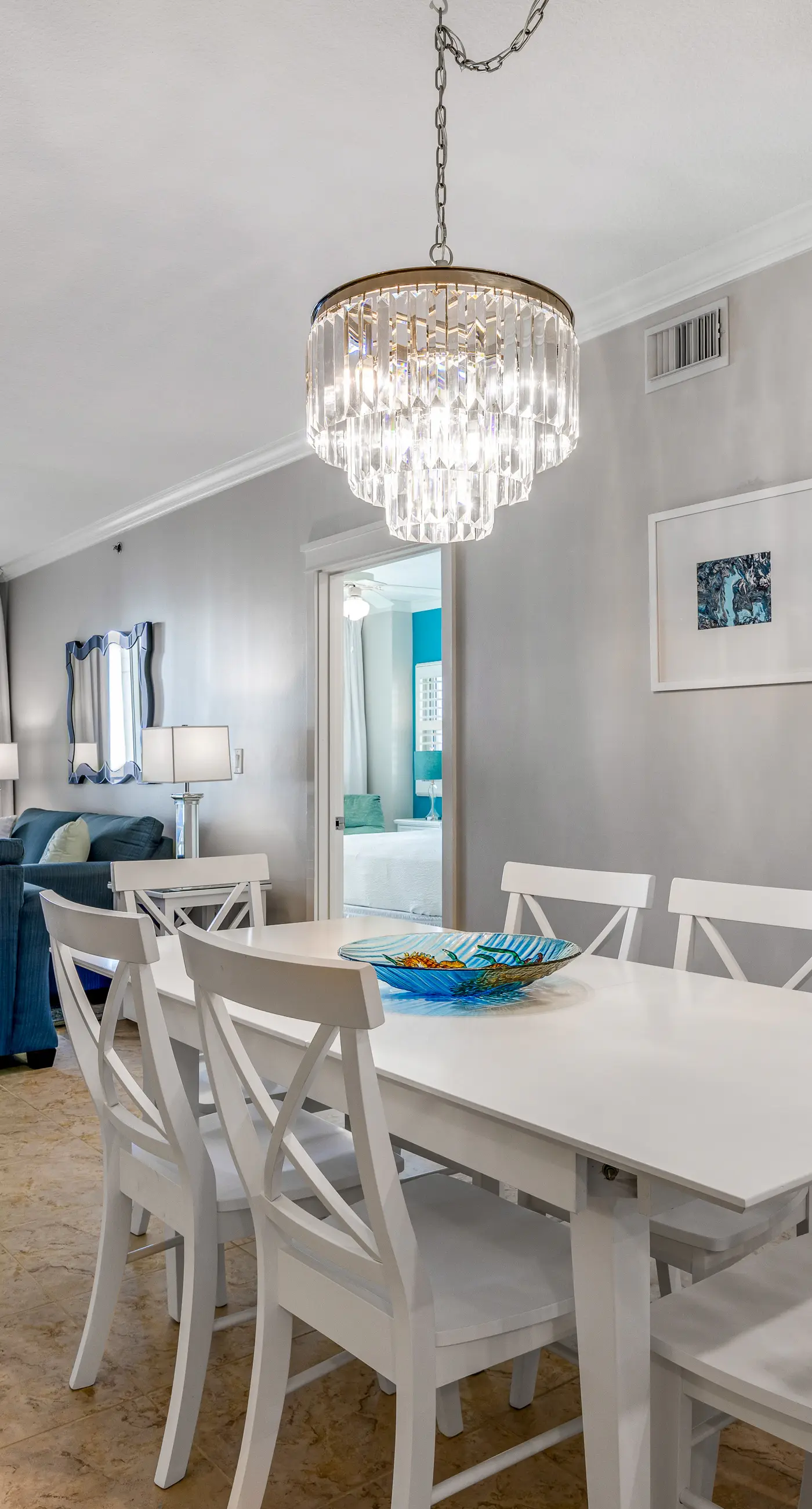 Elegant oceanfront condo with Gulf views, central AC, and shared pool & hot tub