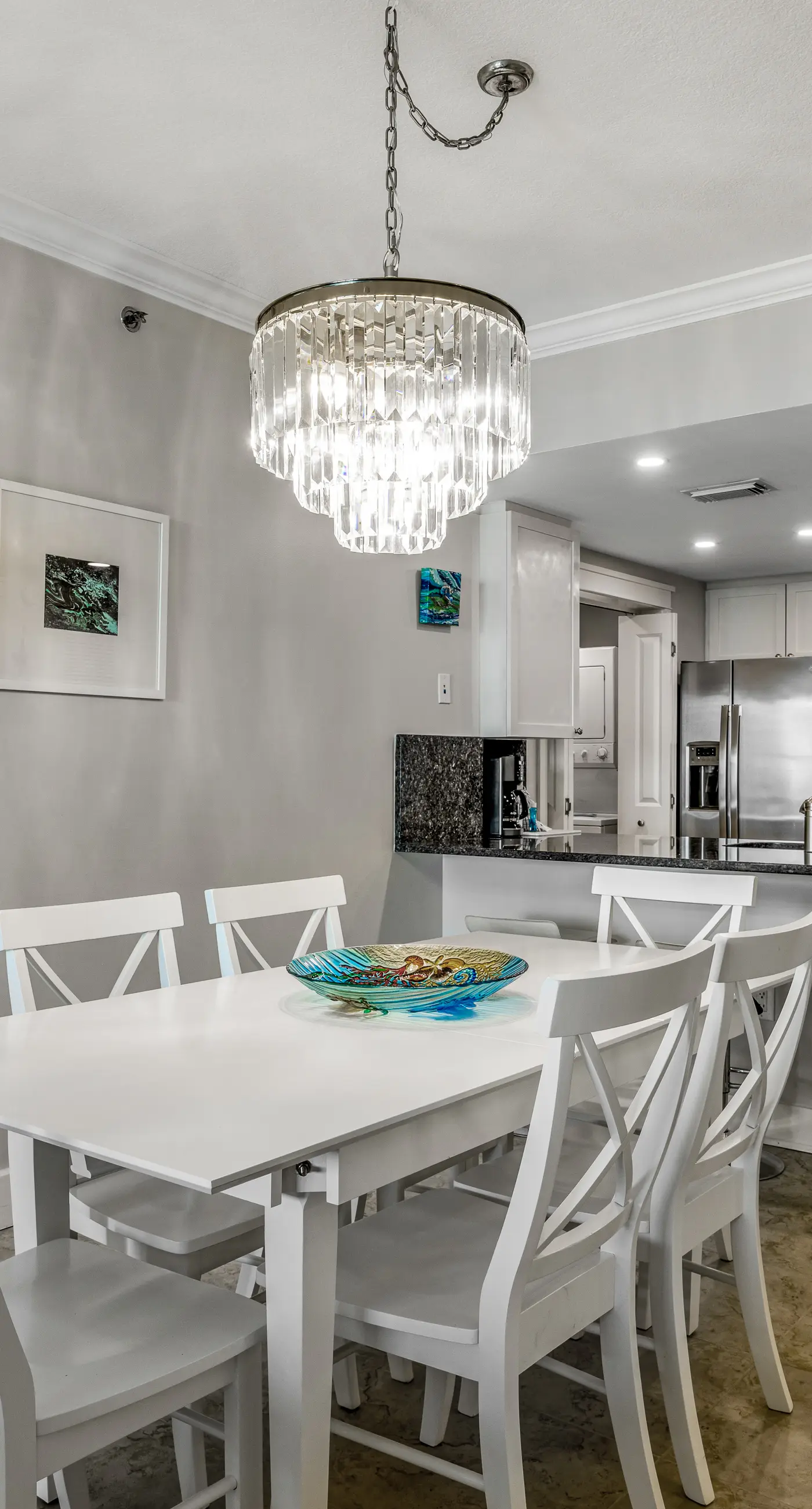 Elegant oceanfront condo with Gulf views, central AC, and shared pool & hot tub