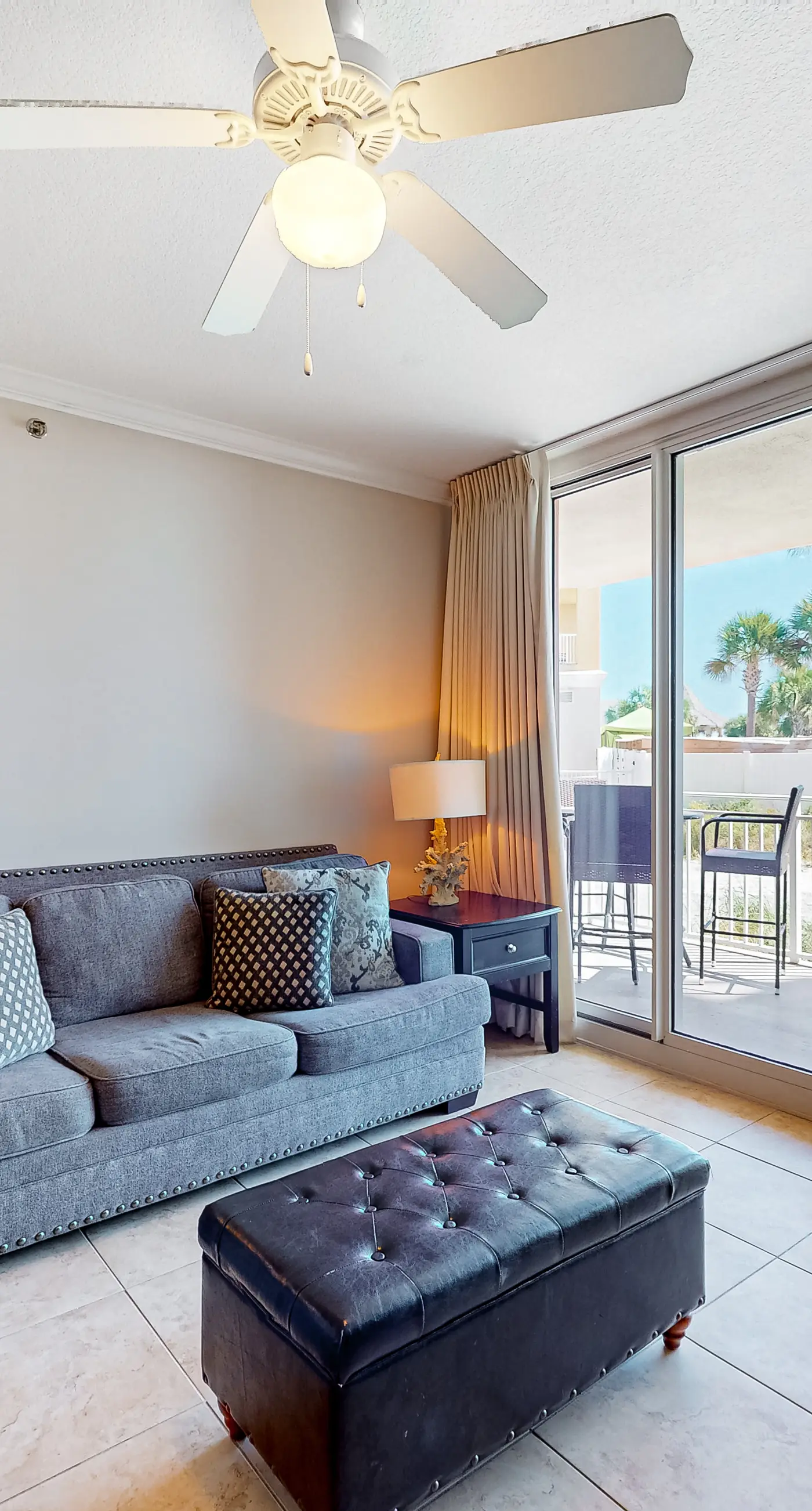 Newly renovated, 1st-floor condo with seasonal beach service & beach views