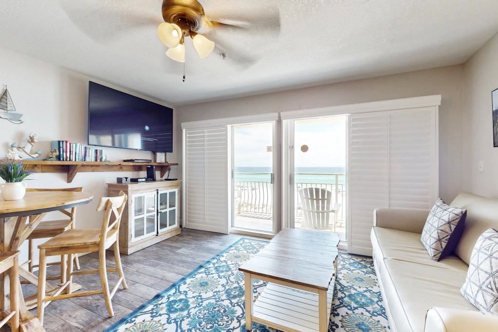 Upgraded Gulf Beachfront Condo with WiFi, Shared Pool, & Seasonal Beach Service