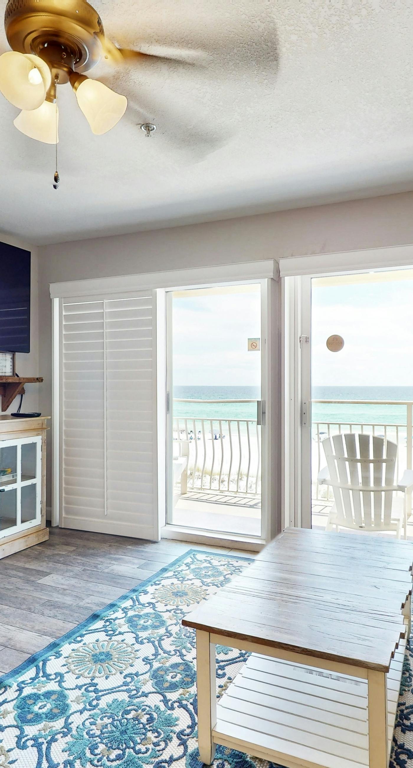 Upgraded Gulf Beachfront Condo with WiFi, Shared Pool, & Seasonal Beach Service