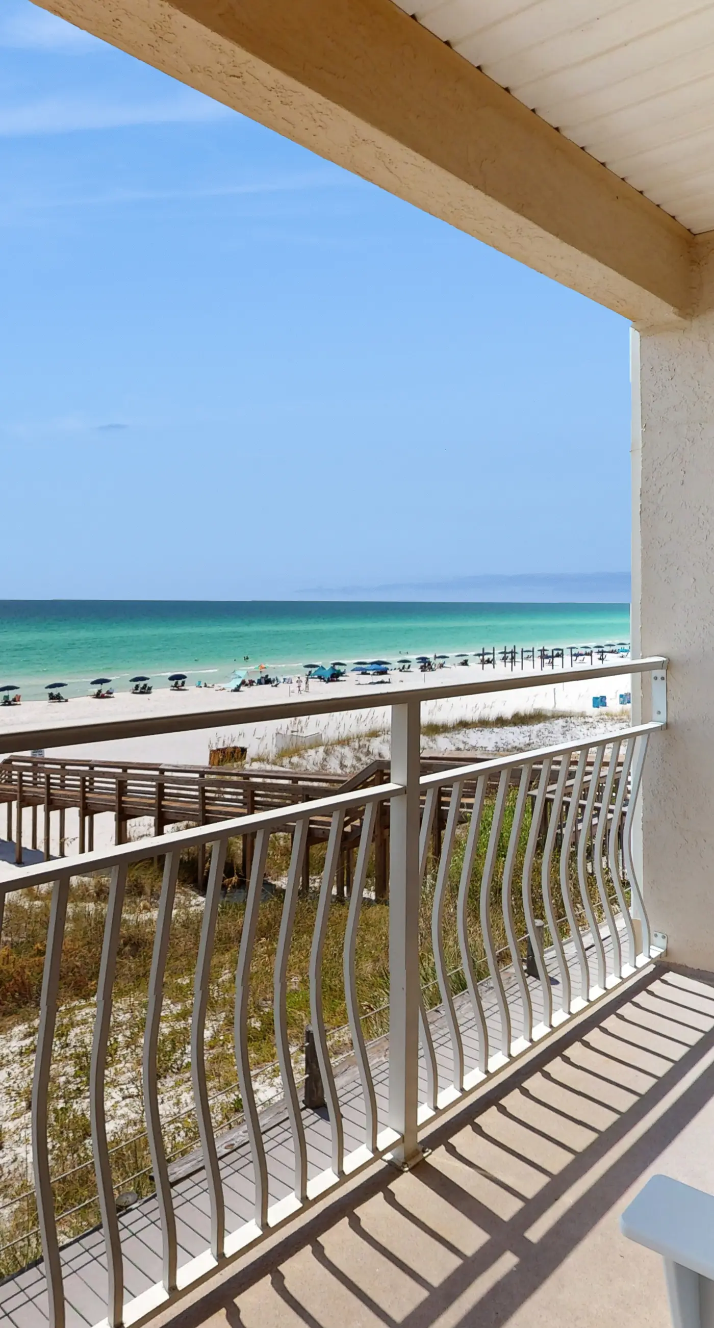 Upgraded Gulf Beachfront Condo with WiFi, Shared Pool, & Seasonal Beach Service