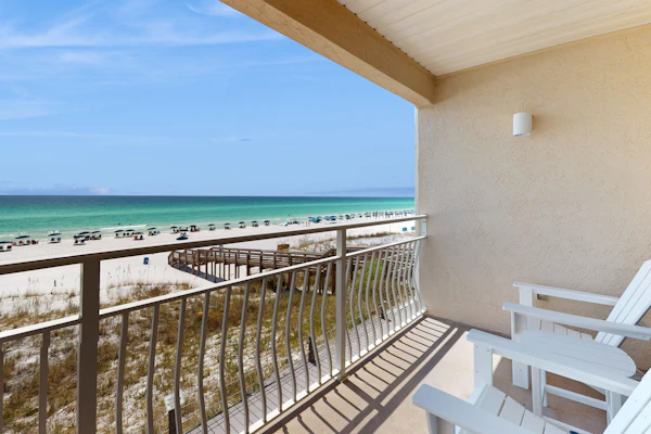 Upgraded Gulf Beachfront Condo with WiFi, Shared Pool, & Seasonal Beach Service