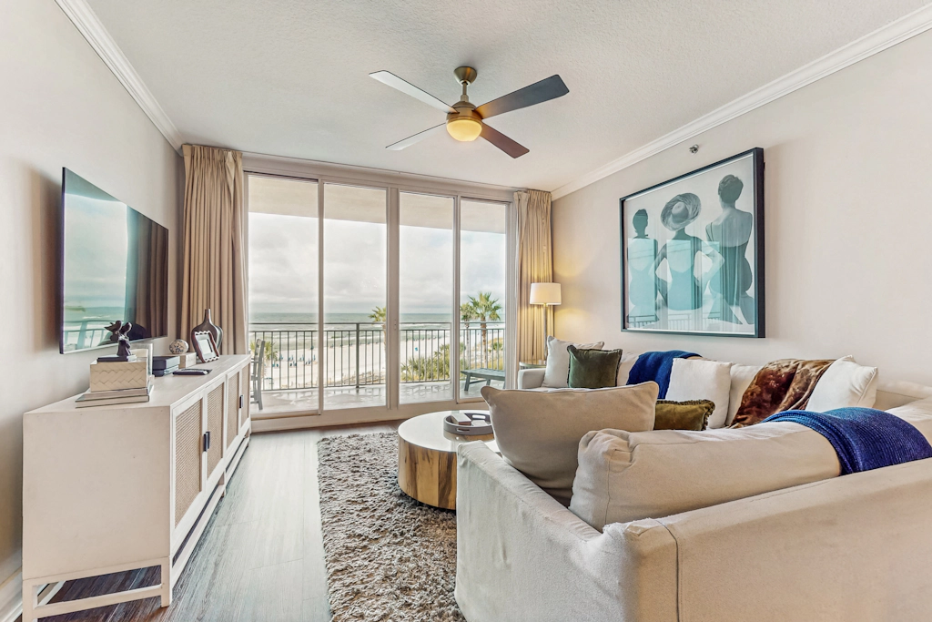 Picturesque Gulf-front condo at Waterscape with waterfall & lazy River