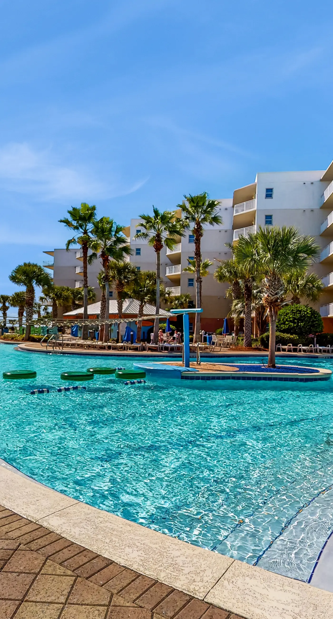 Picturesque Gulf-front condo at Waterscape with waterfall & lazy River