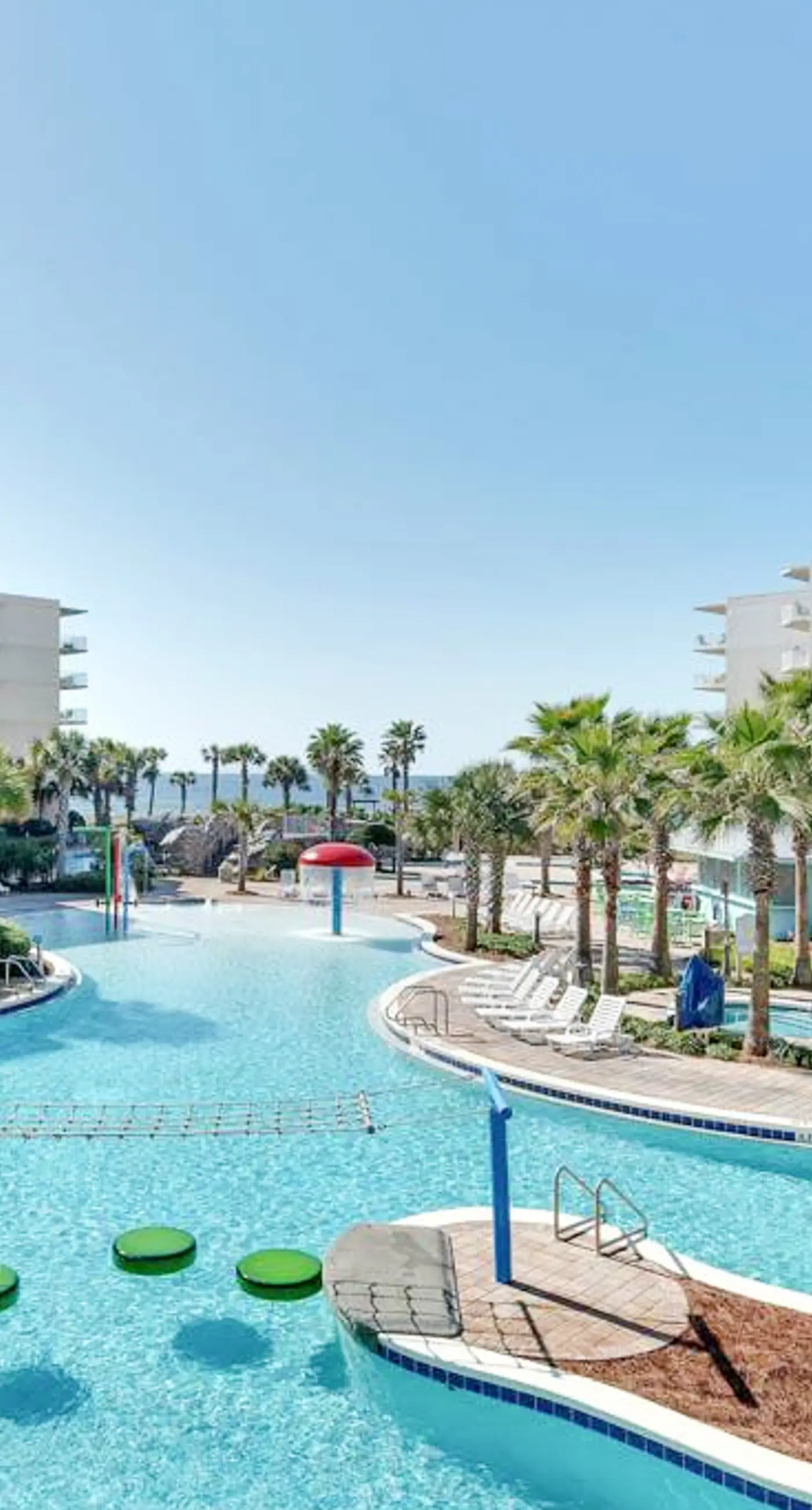 Picturesque Gulf-front condo at Waterscape with waterfall & lazy River