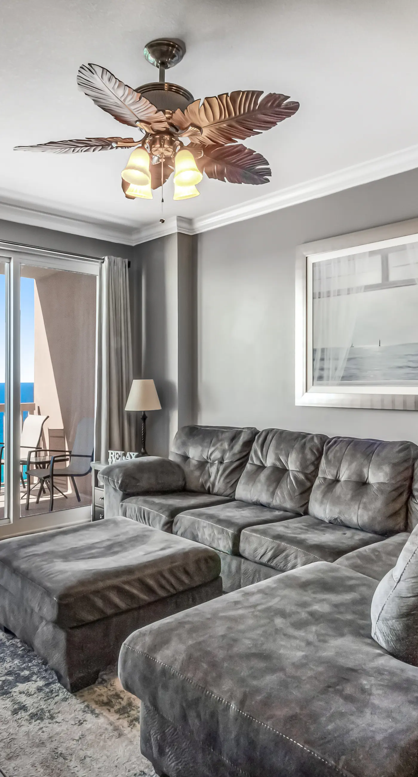 Stunning Gulf-front condo with balcony, pool, hot tub, gym & beach views