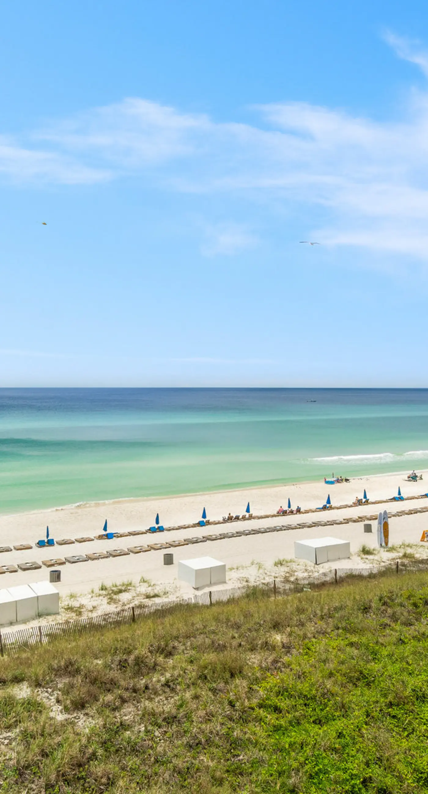 Stunning Gulf-front condo with balcony, pool, hot tub, gym & beach views