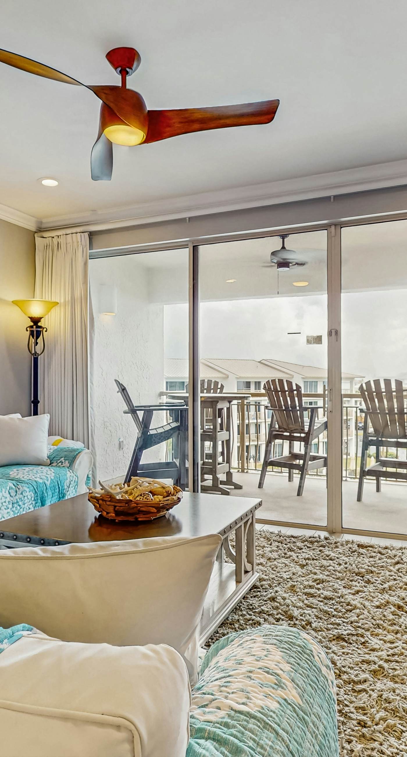 Water-view condo with pool, hot tub & pickleball