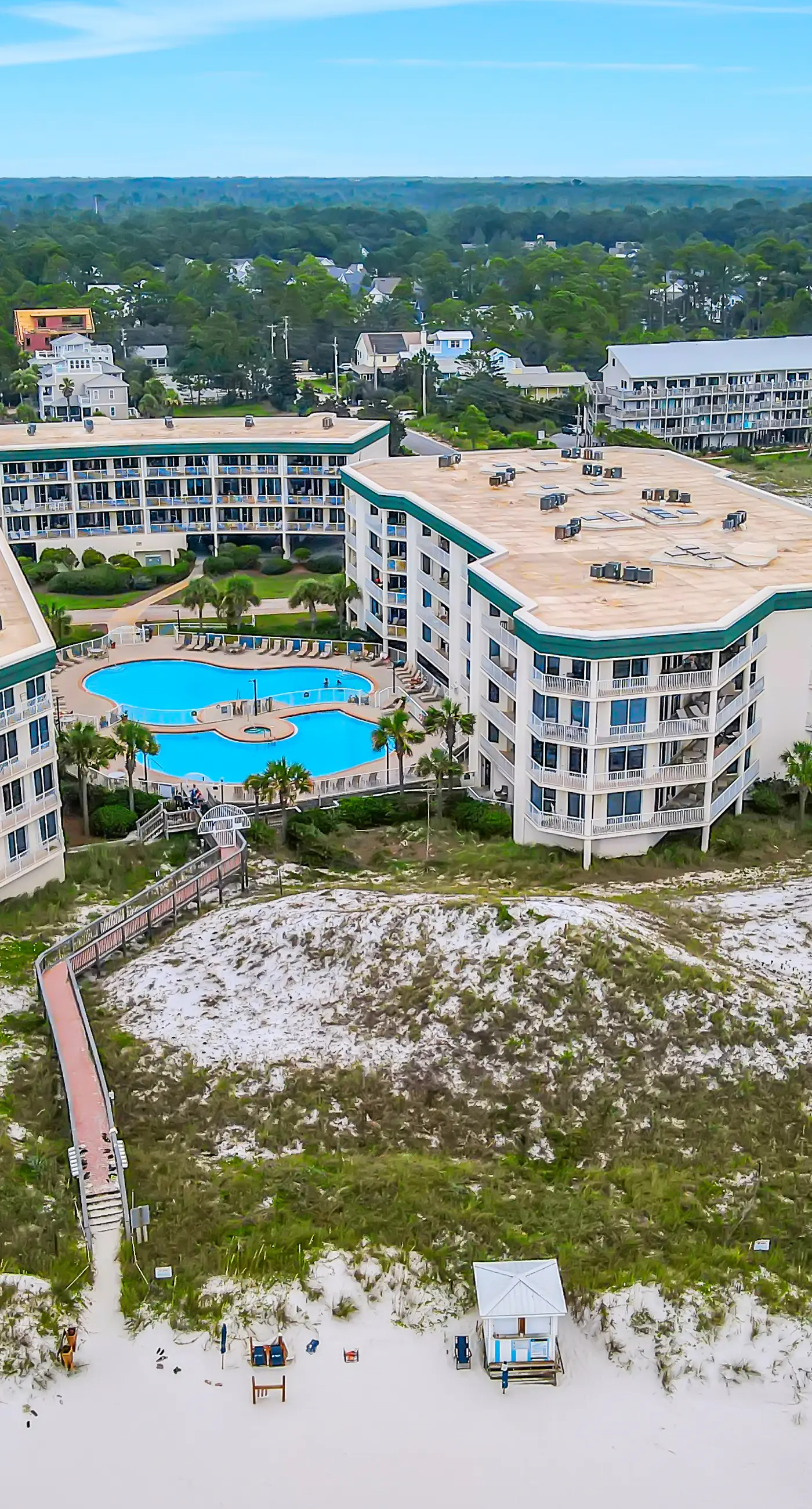 Dunes of Seagrove condo with pool, hot tub, sauna, gym, & tennis,pickleball