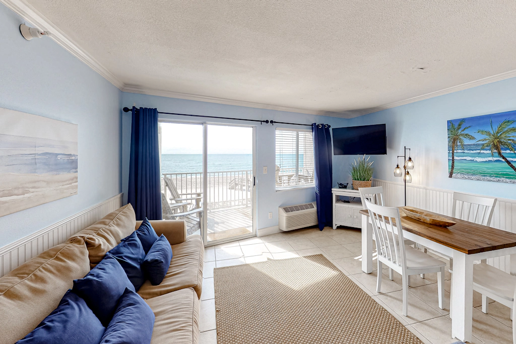 Oceanfront Condo with Shared Pool, Ocean View, WiFi, Central AC, and Private W/D
