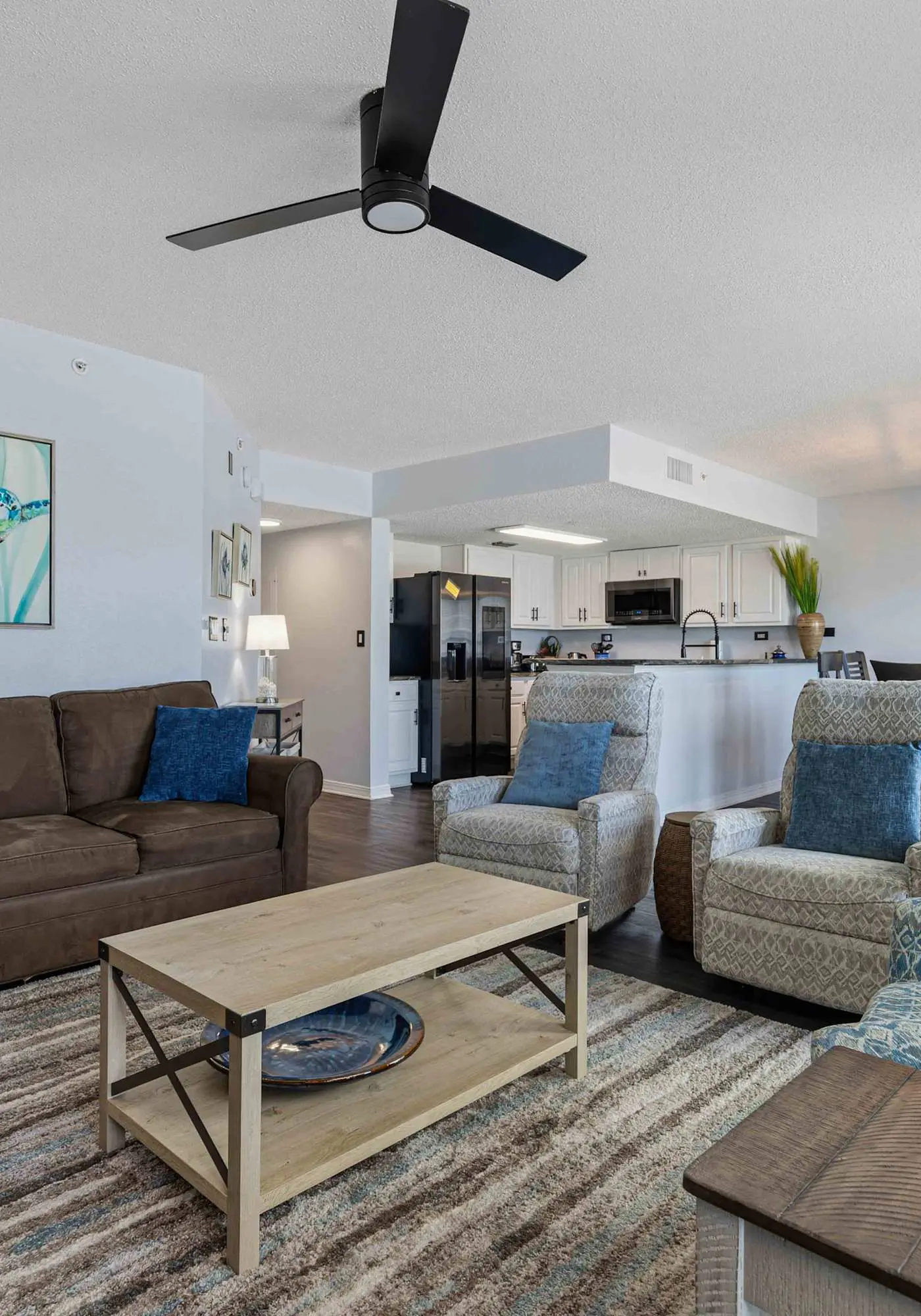 Beachfront condo with gulf views, pool, gym, & private balcony