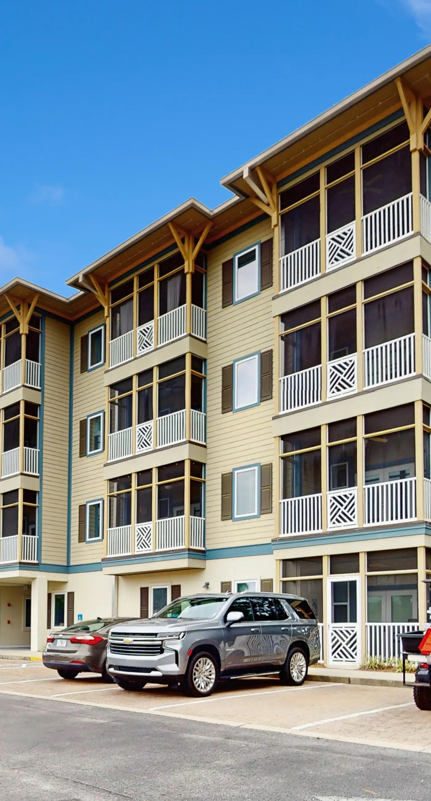 Gorgeous coastal condo with shared pool and private balcony