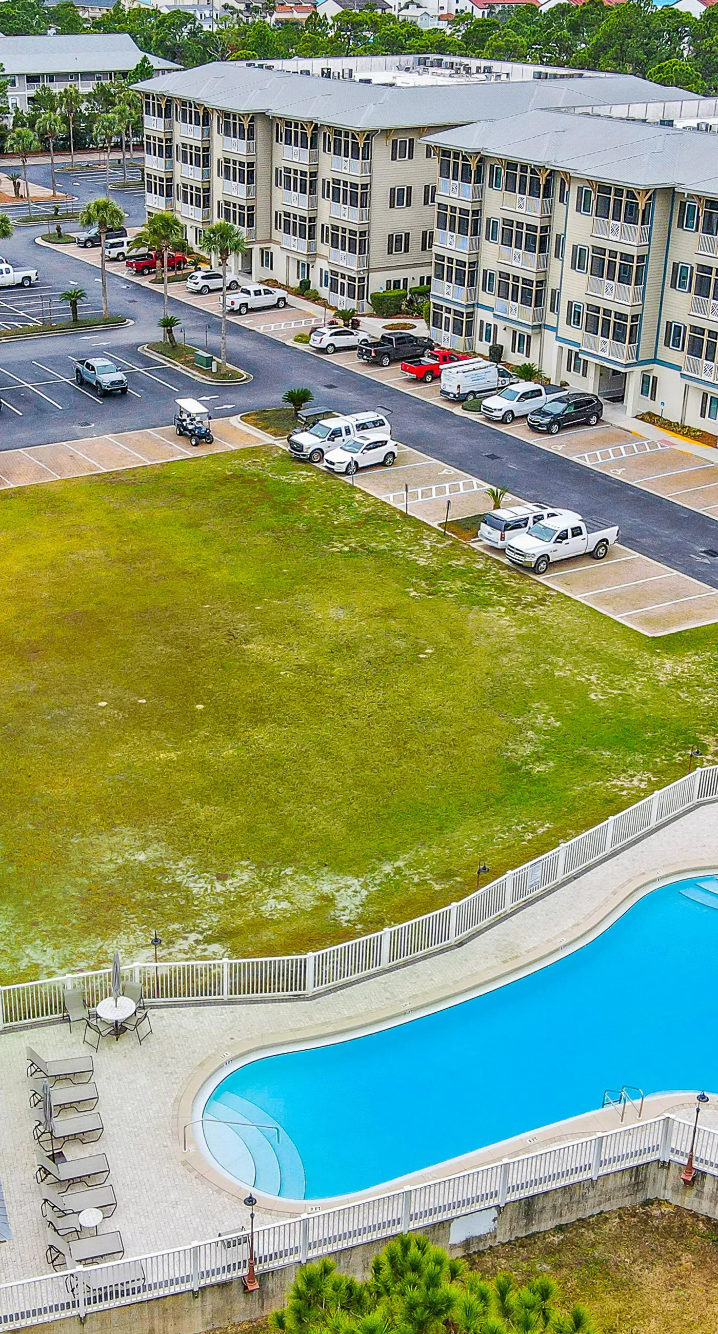 Gorgeous coastal condo with shared pool and private balcony