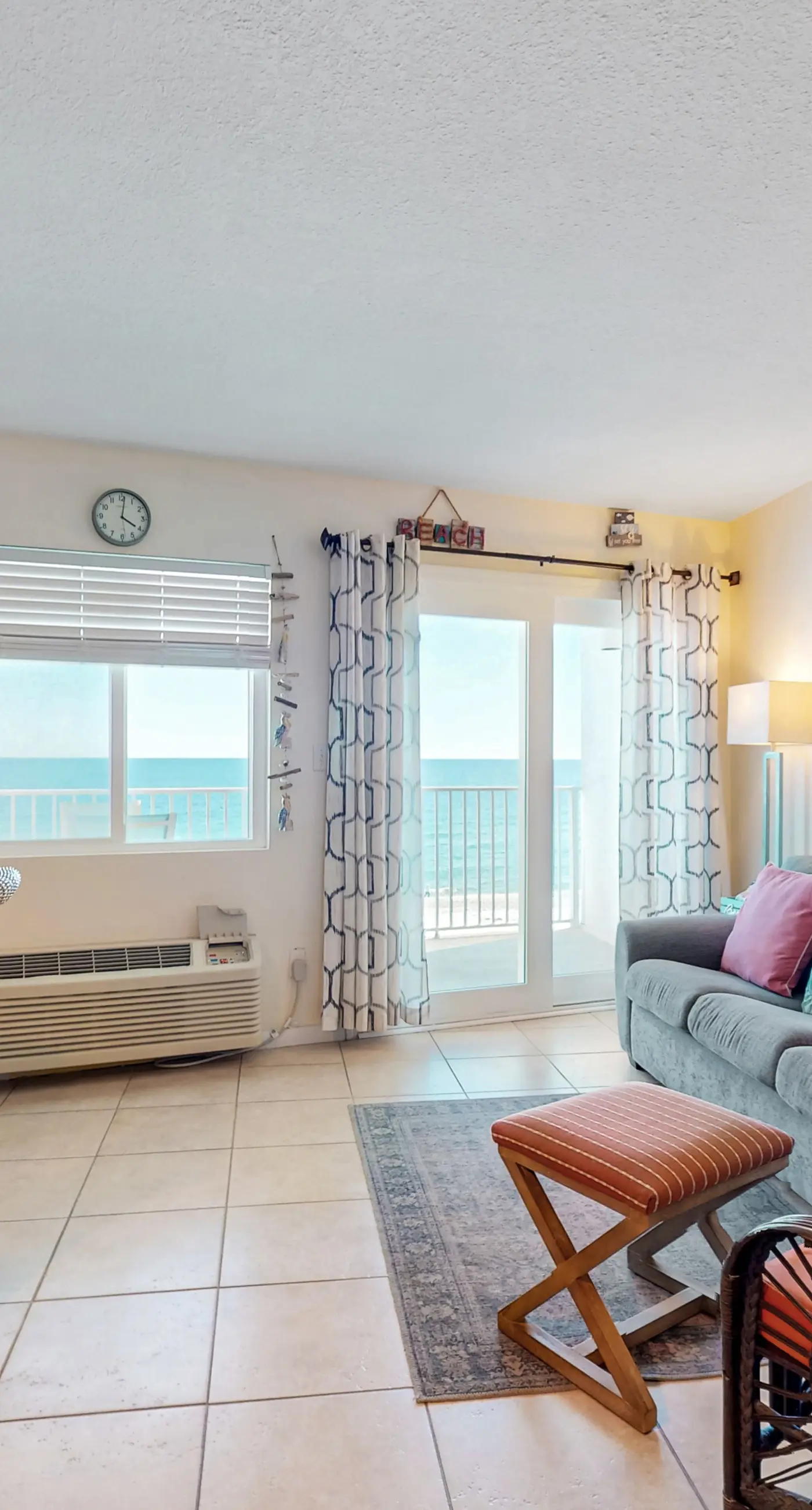 Gulf-front condo with shared pool & gym, balcony, WiFi, & great view