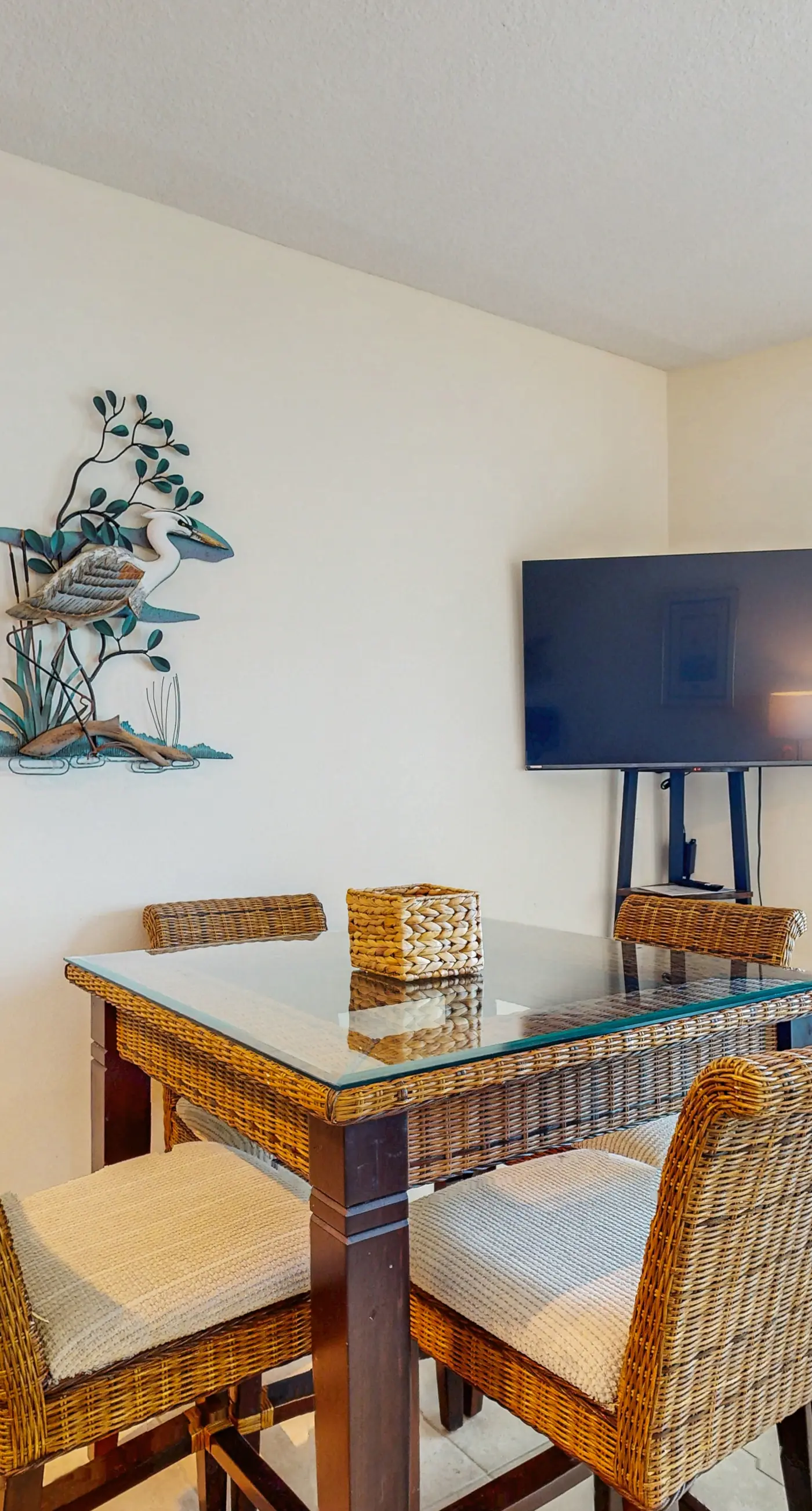 Gulf-front condo with shared pool & gym, balcony, WiFi, & great view