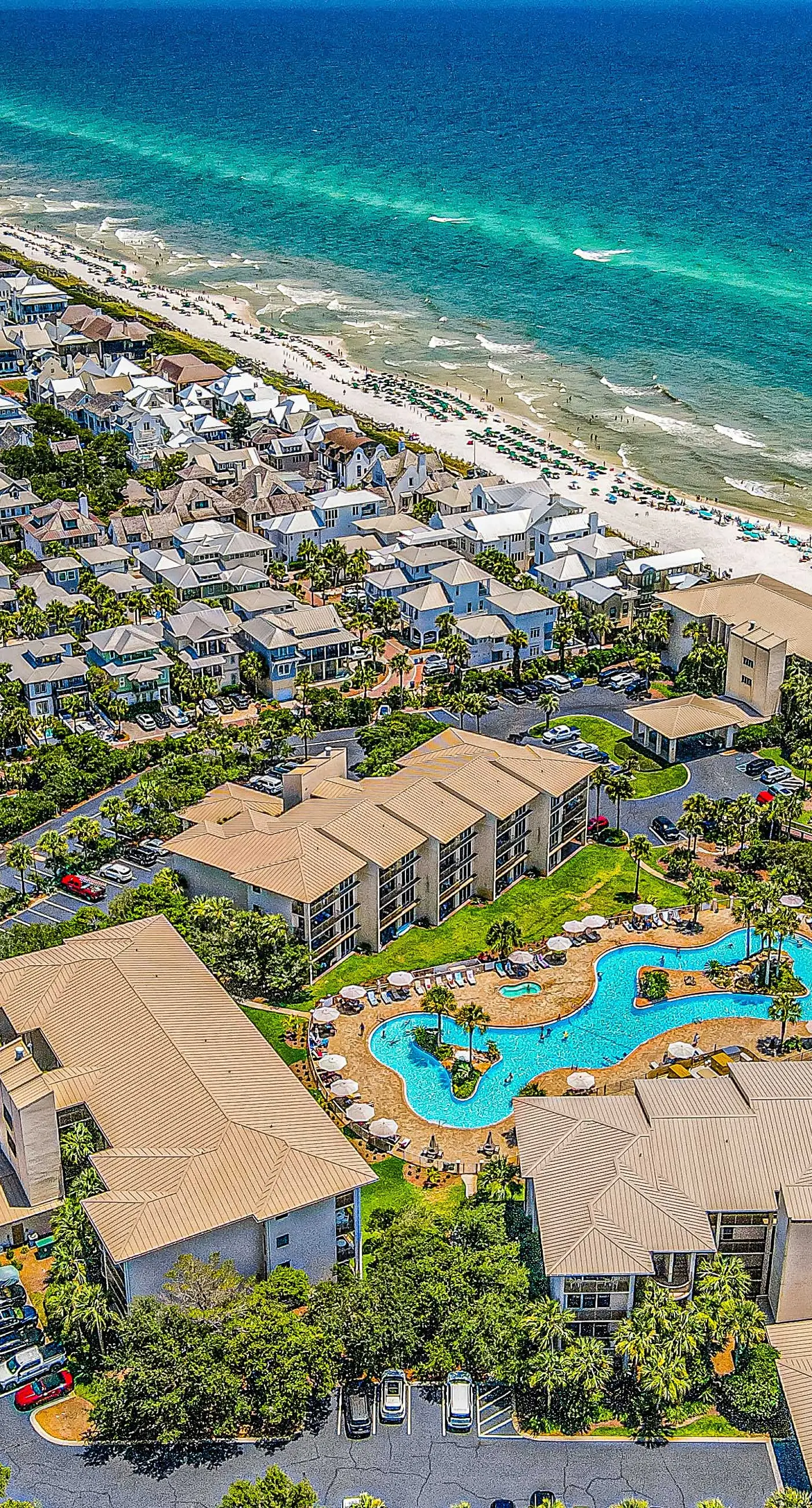 Luxuriously renovated condo with Gulf views, beach access, pool, & hot tub