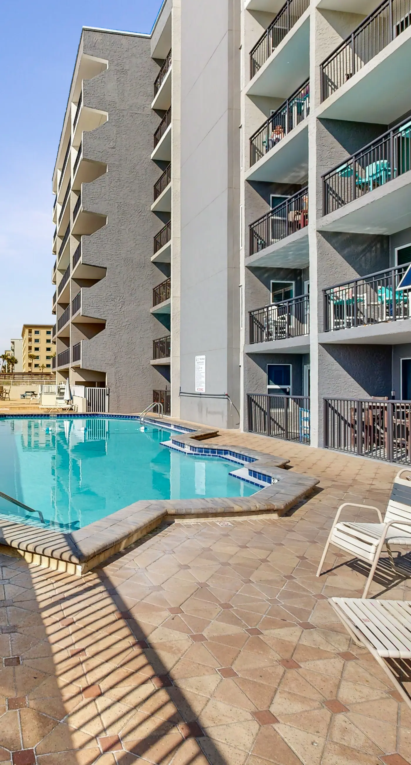 Gulf-front escape with pool, balcony view, amazing beach access & tennis