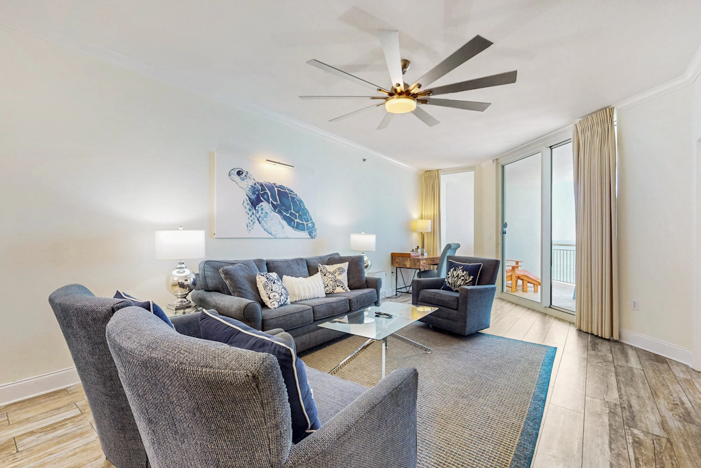 Gulf-front condo with amazing views, pools, beach access & gym