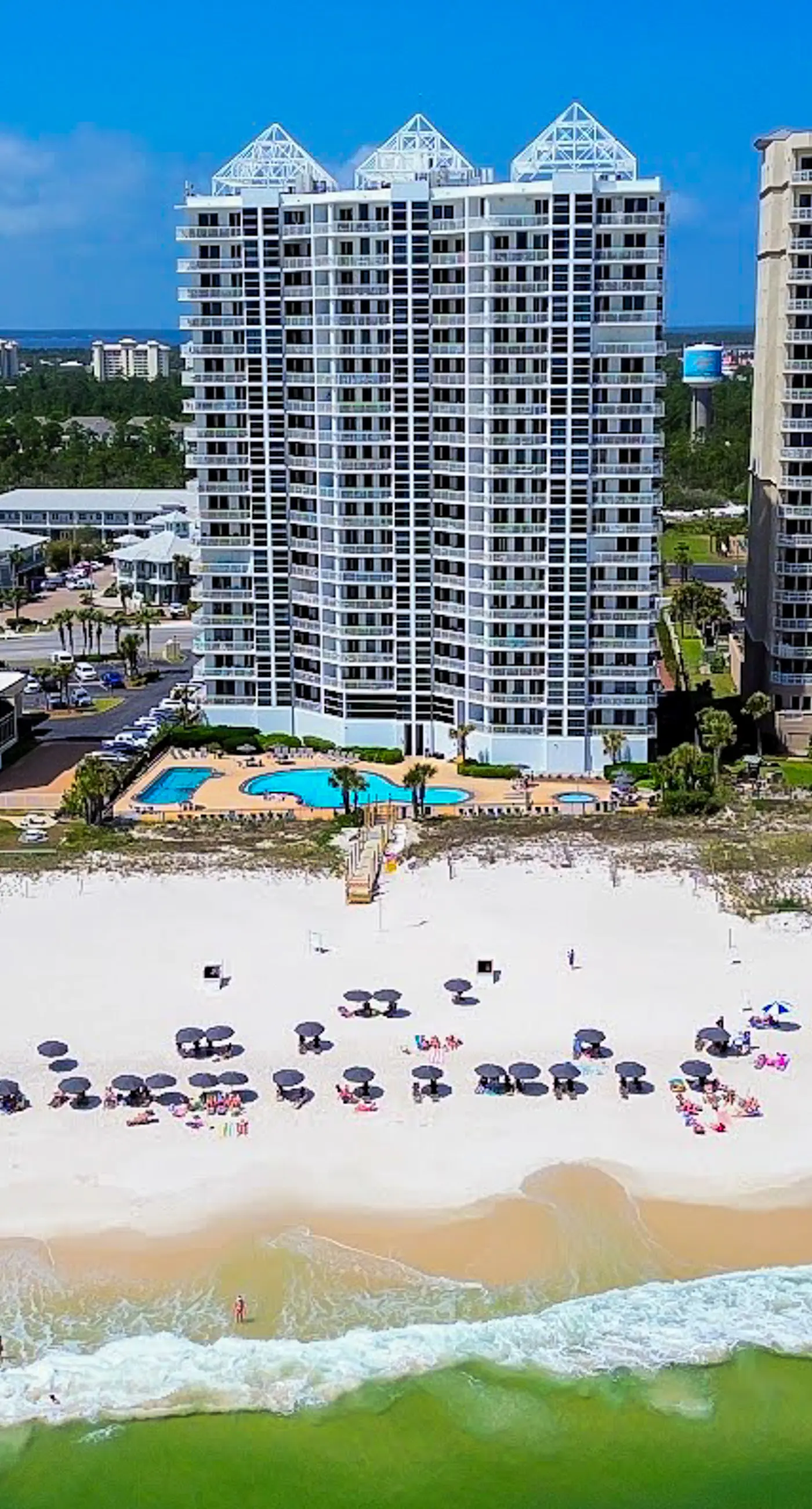 Gulf-front condo with amazing views, pools, beach access & gym