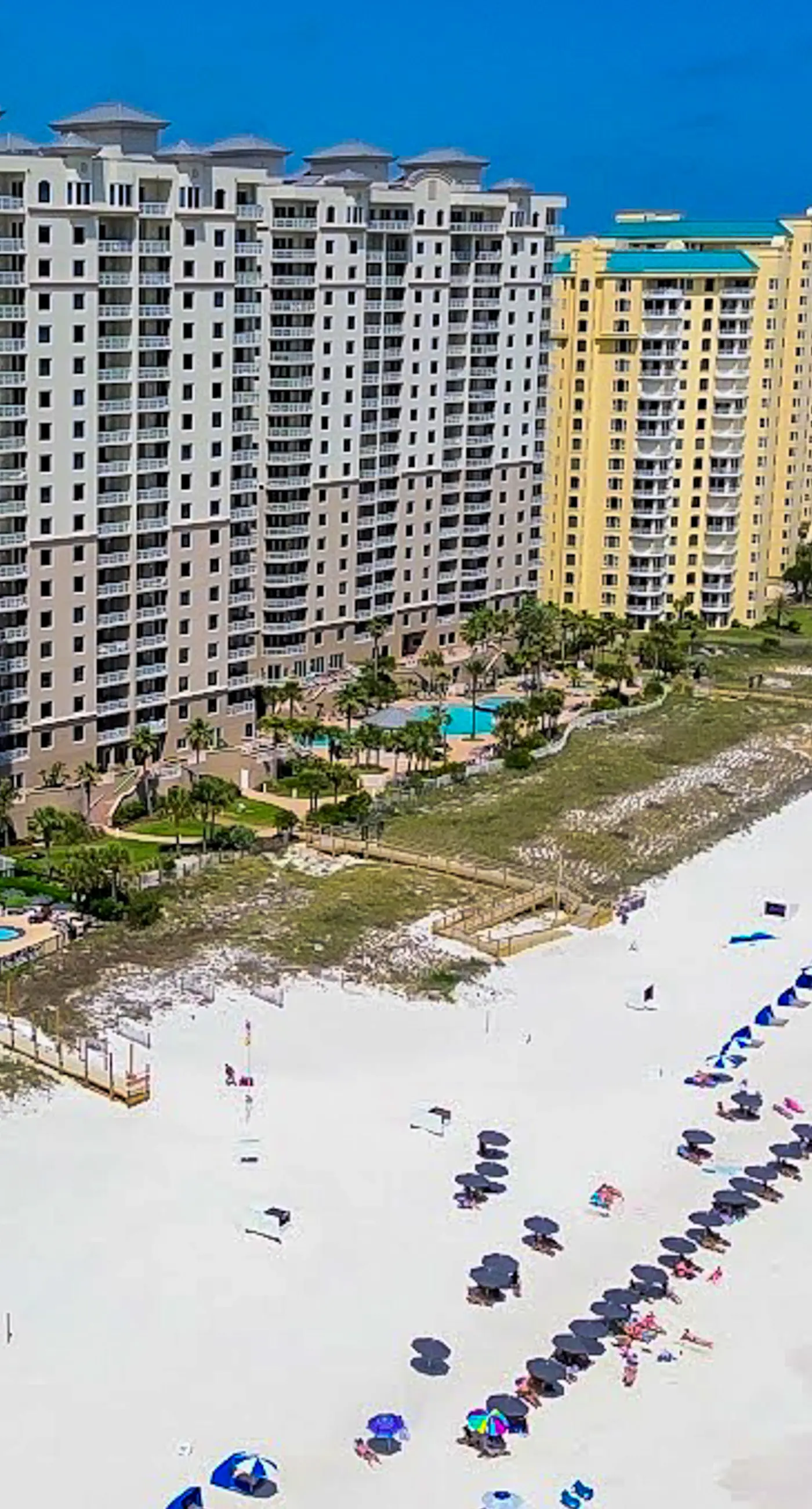 Gulf-front condo with amazing views, pools, beach access & gym