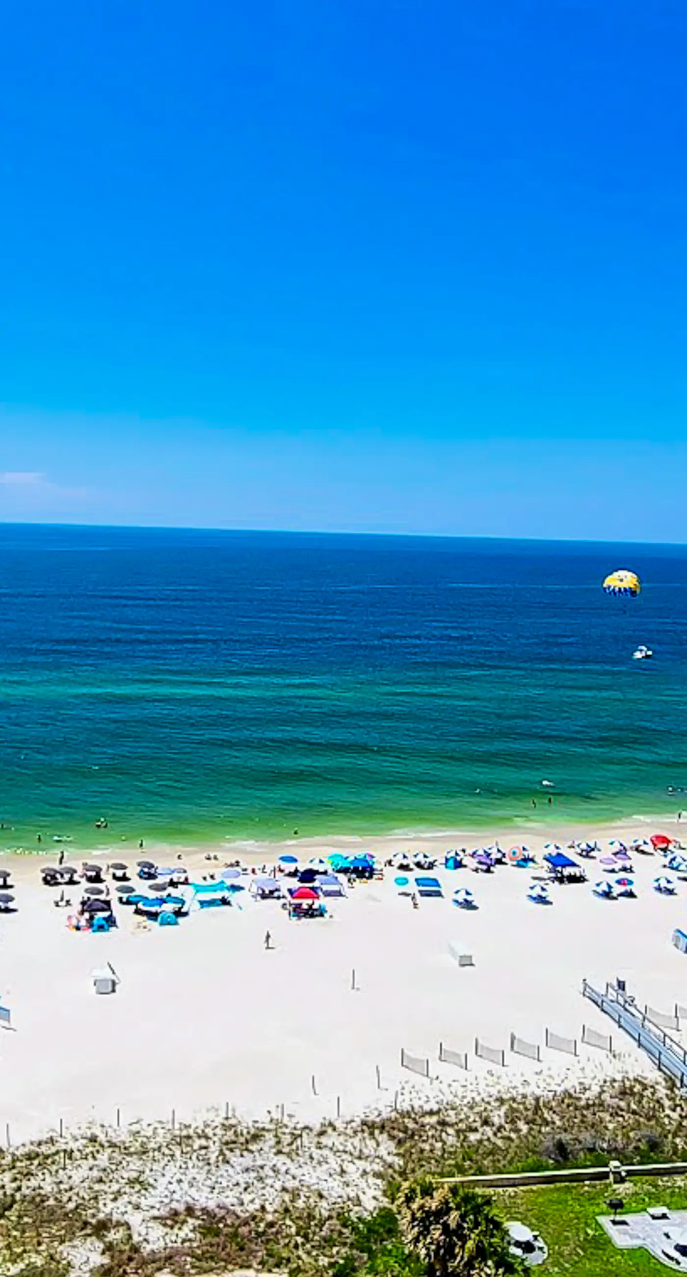 Gulf-front condo with amazing views, pools, beach access & gym