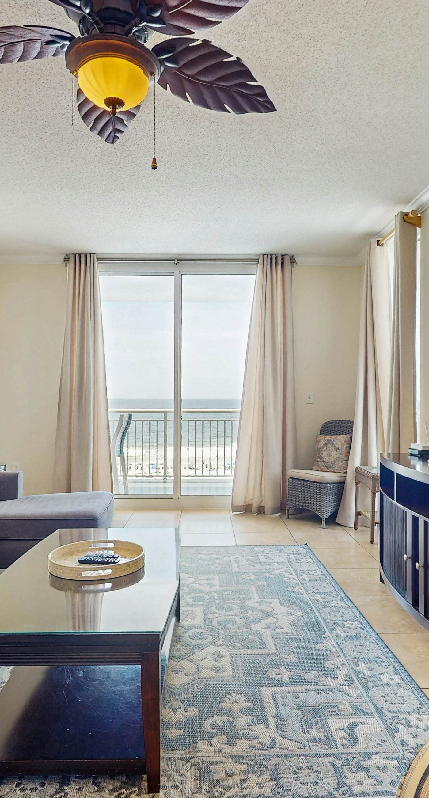 Gulf-front snowbird-friendly condo with pools, tennis, hot tub, balcony, gym, AC