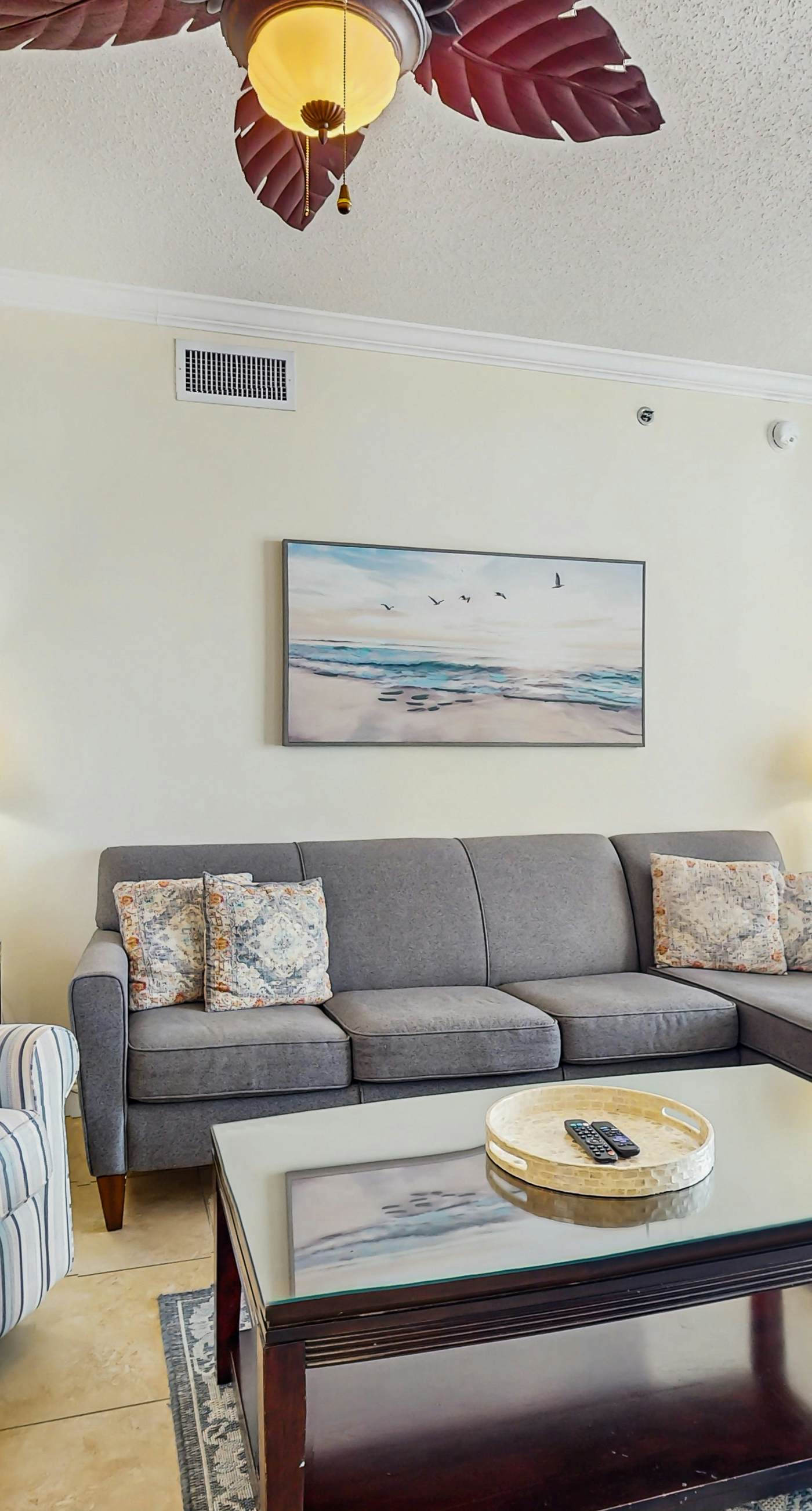 Gulf-front snowbird-friendly condo with pools, tennis, hot tub, balcony, gym, AC