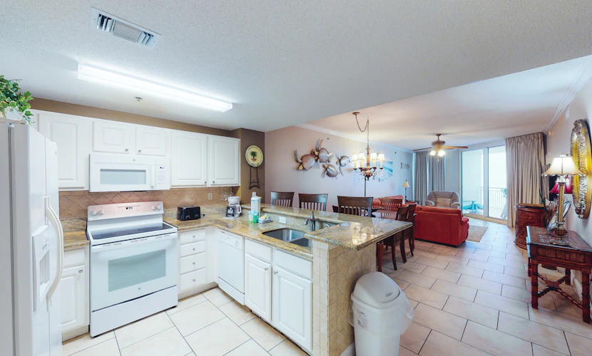 Coastal condo steps to beach with pools, hot tub, gym & amazing views