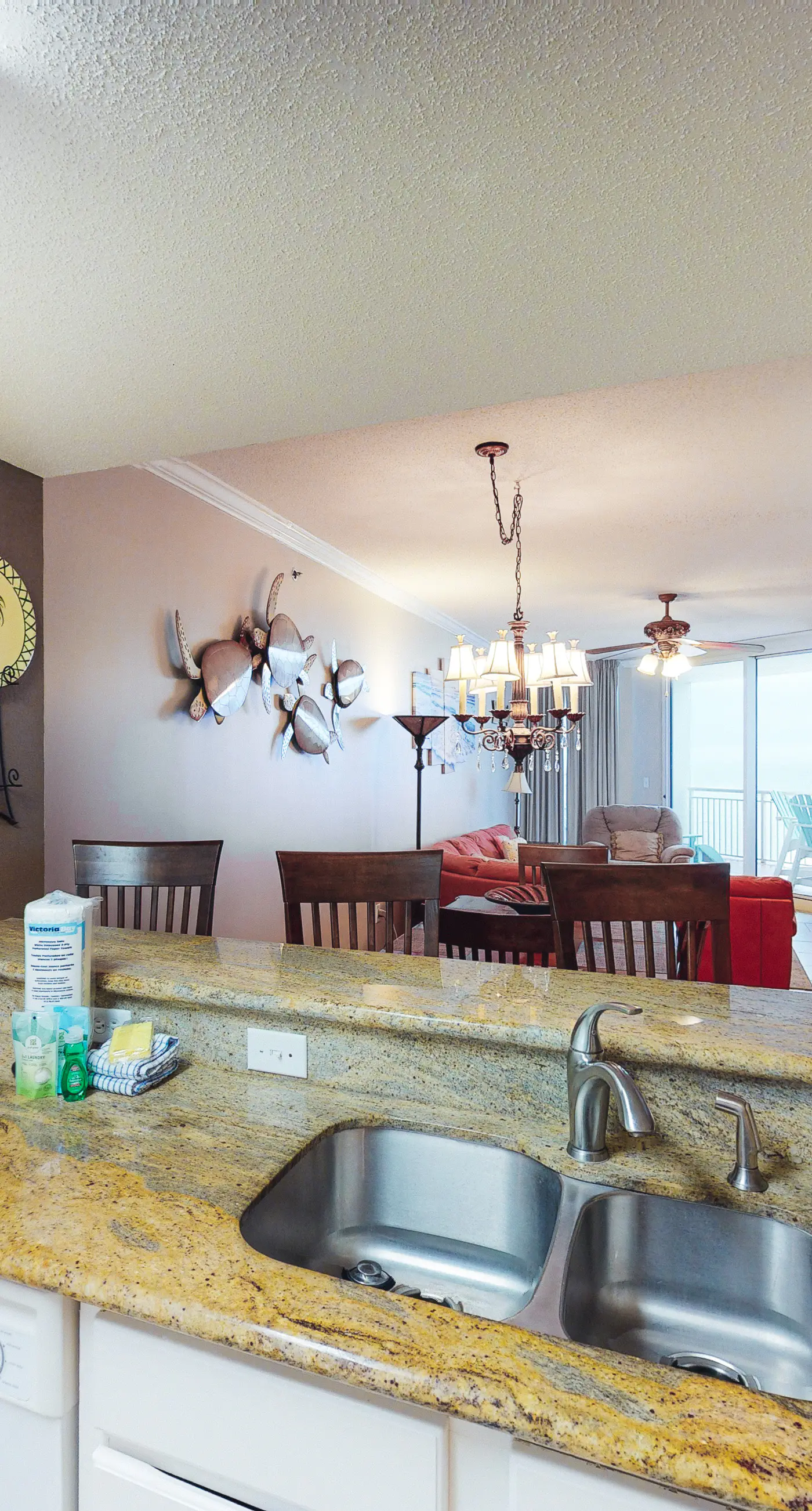 Coastal condo steps to beach with pools, hot tub, gym & amazing views