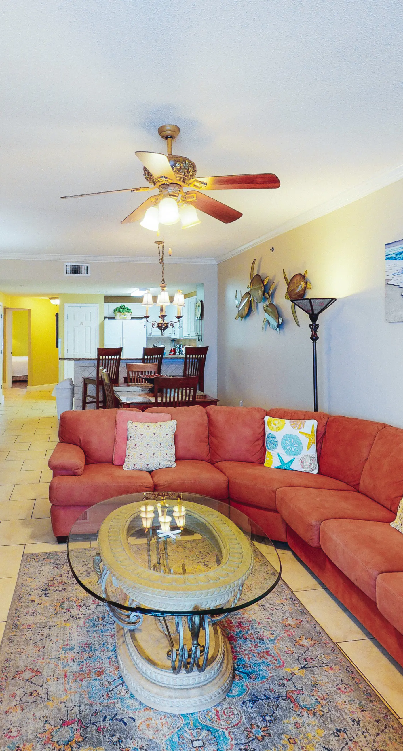 Coastal condo steps to beach with pools, hot tub, gym & amazing views