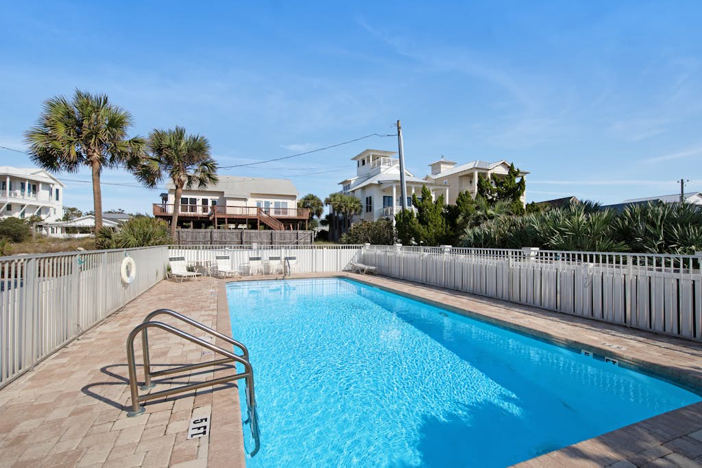 Stylish oceanfront condo w/ pool access, private W/D, ocean views, & central AC