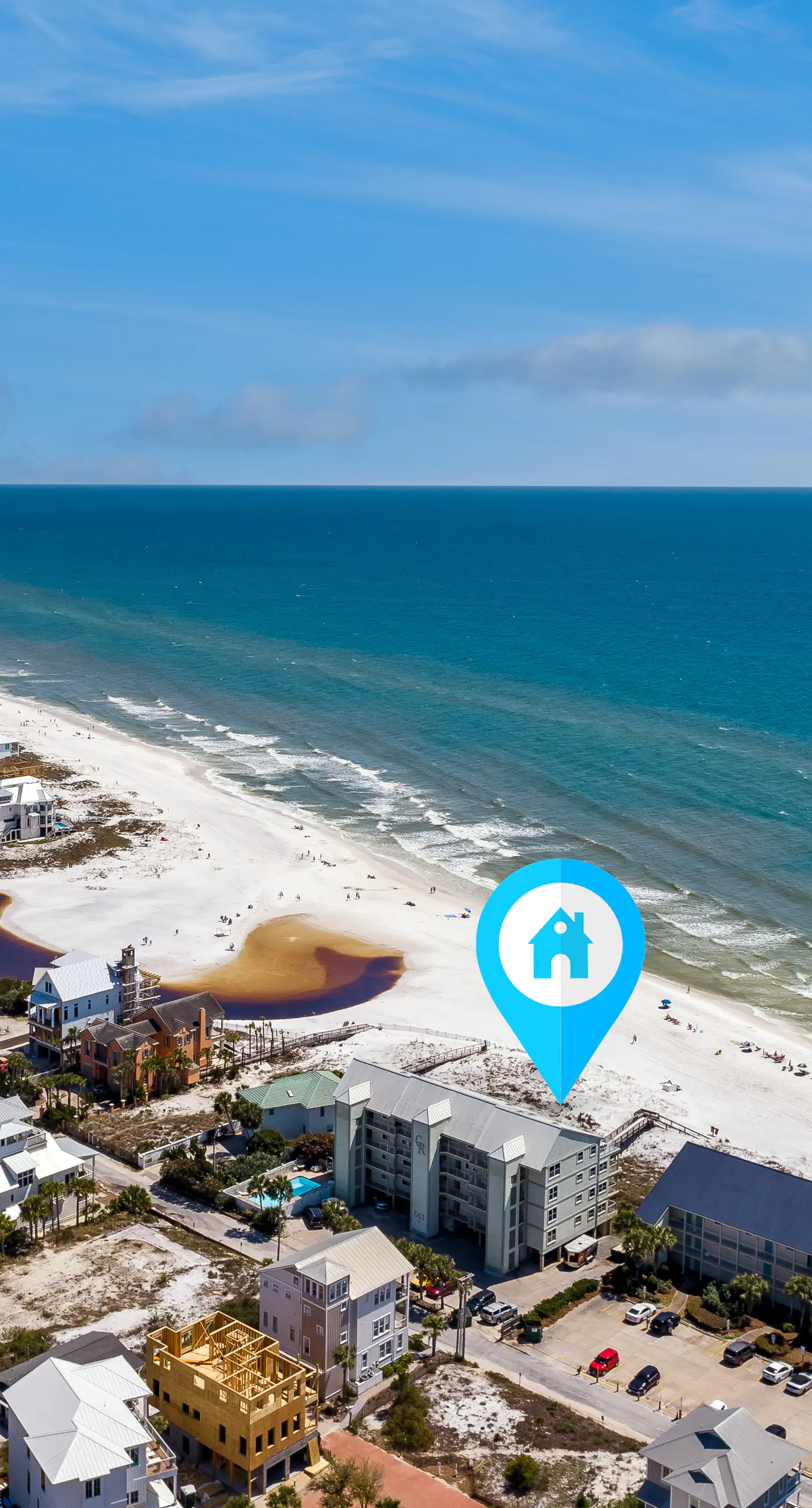 Stylish oceanfront condo w/ pool access, private W/D, ocean views, & central AC