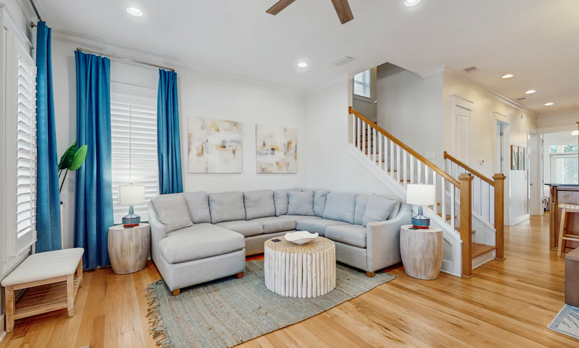 Spacious private home with patio, balconies, close to beaches & shared pool