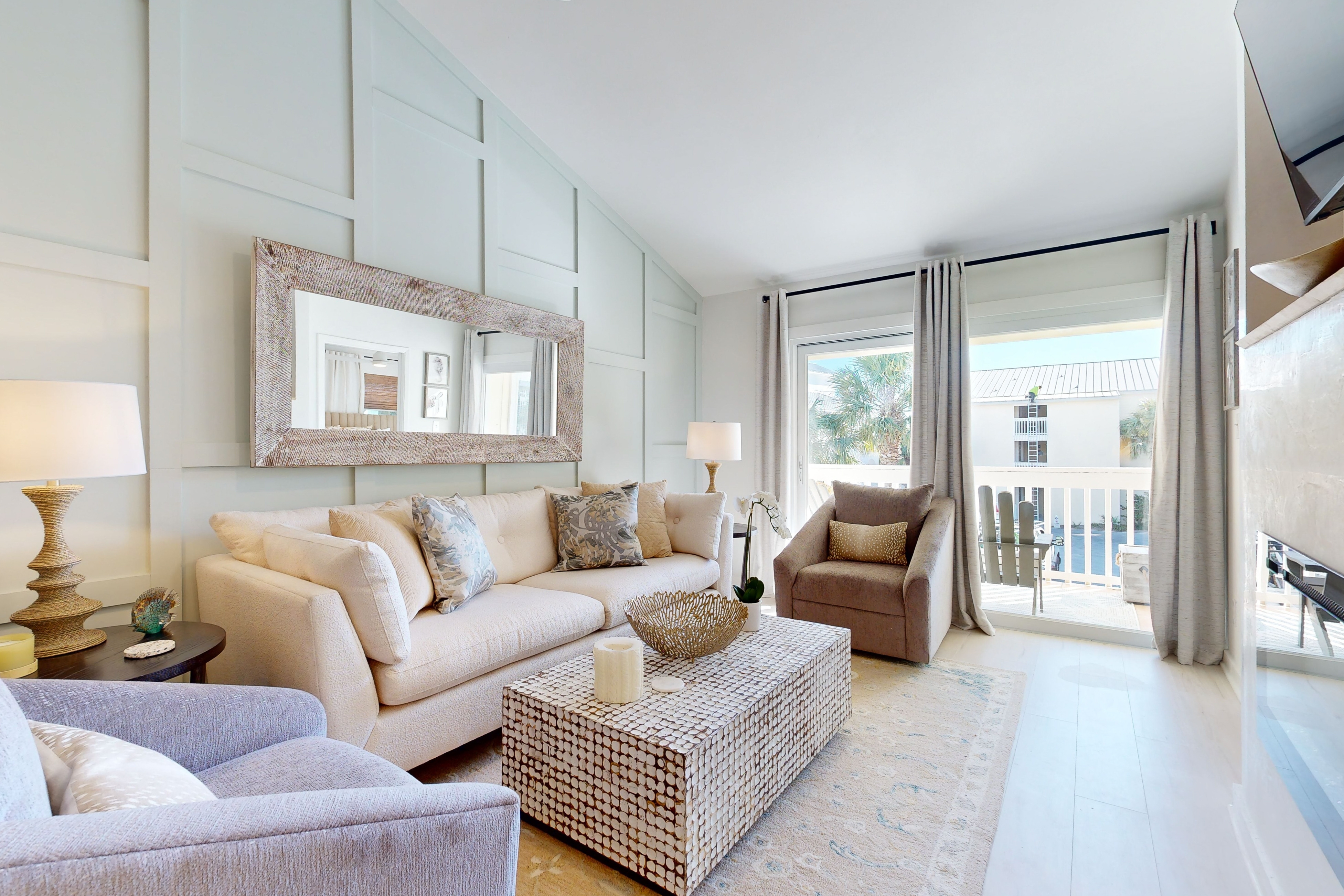 Courtyard view condo with private beach access, private balcony, & free WiFi