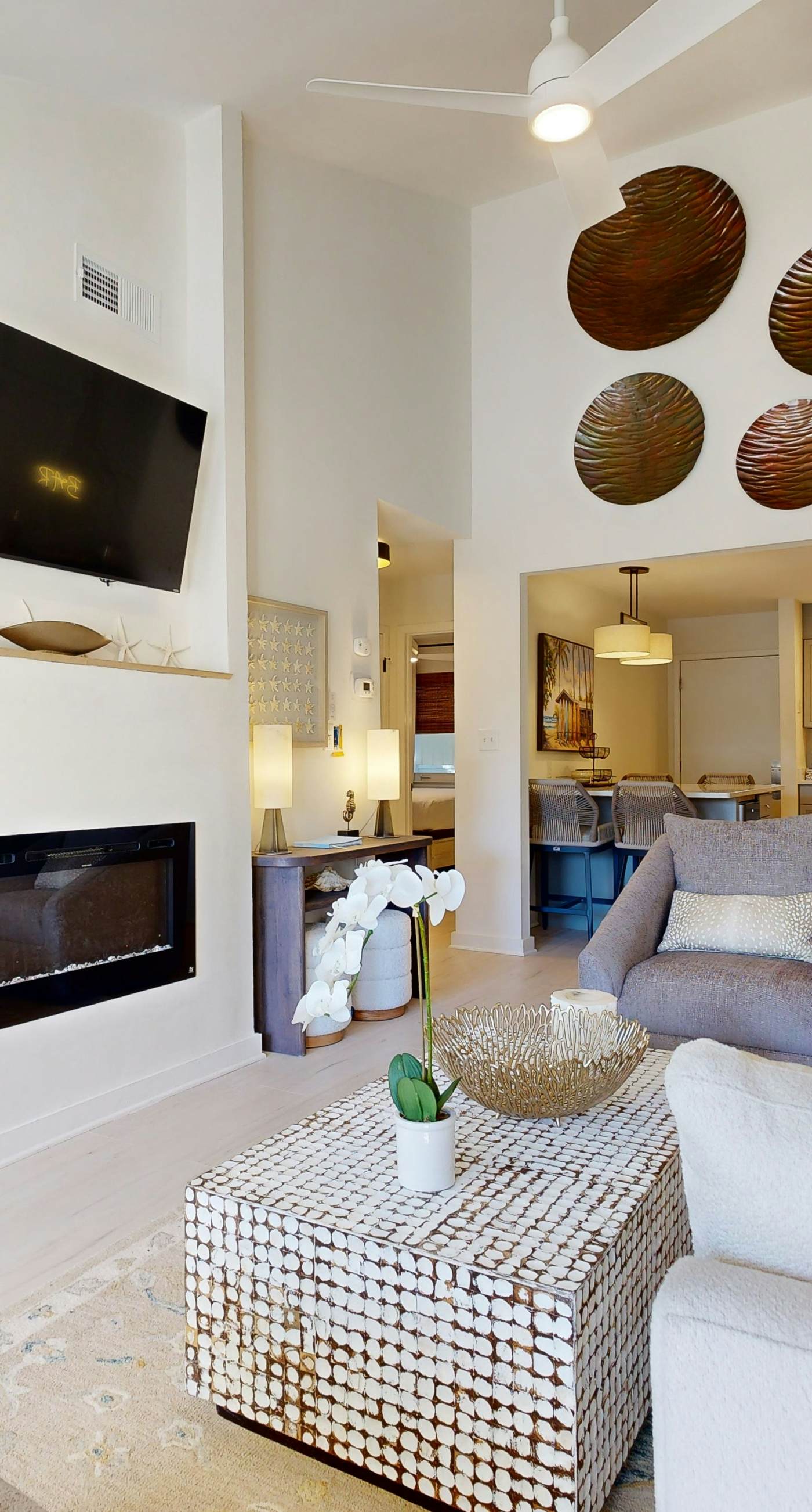 Courtyard view condo with private beach access, private balcony, & free WiFi