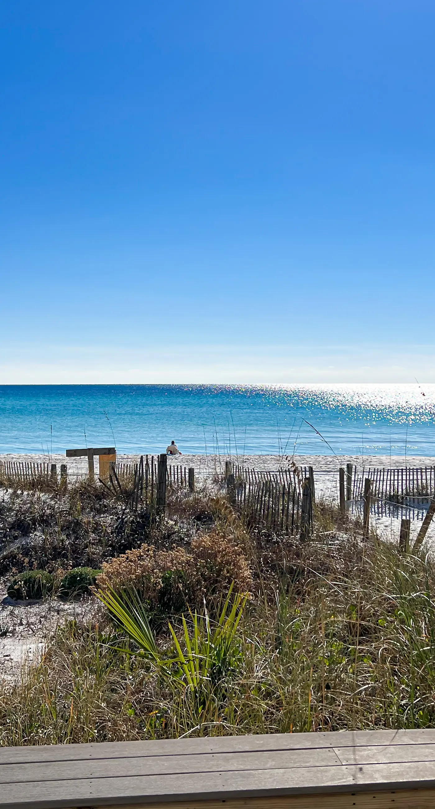 Lovely first floor condo with ocean views, patio, & grill - steps from the beach